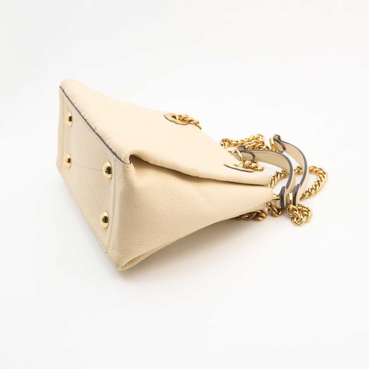 Louis Vuitton Surène BB Handbag in Cream Monogram Empreinte Leather