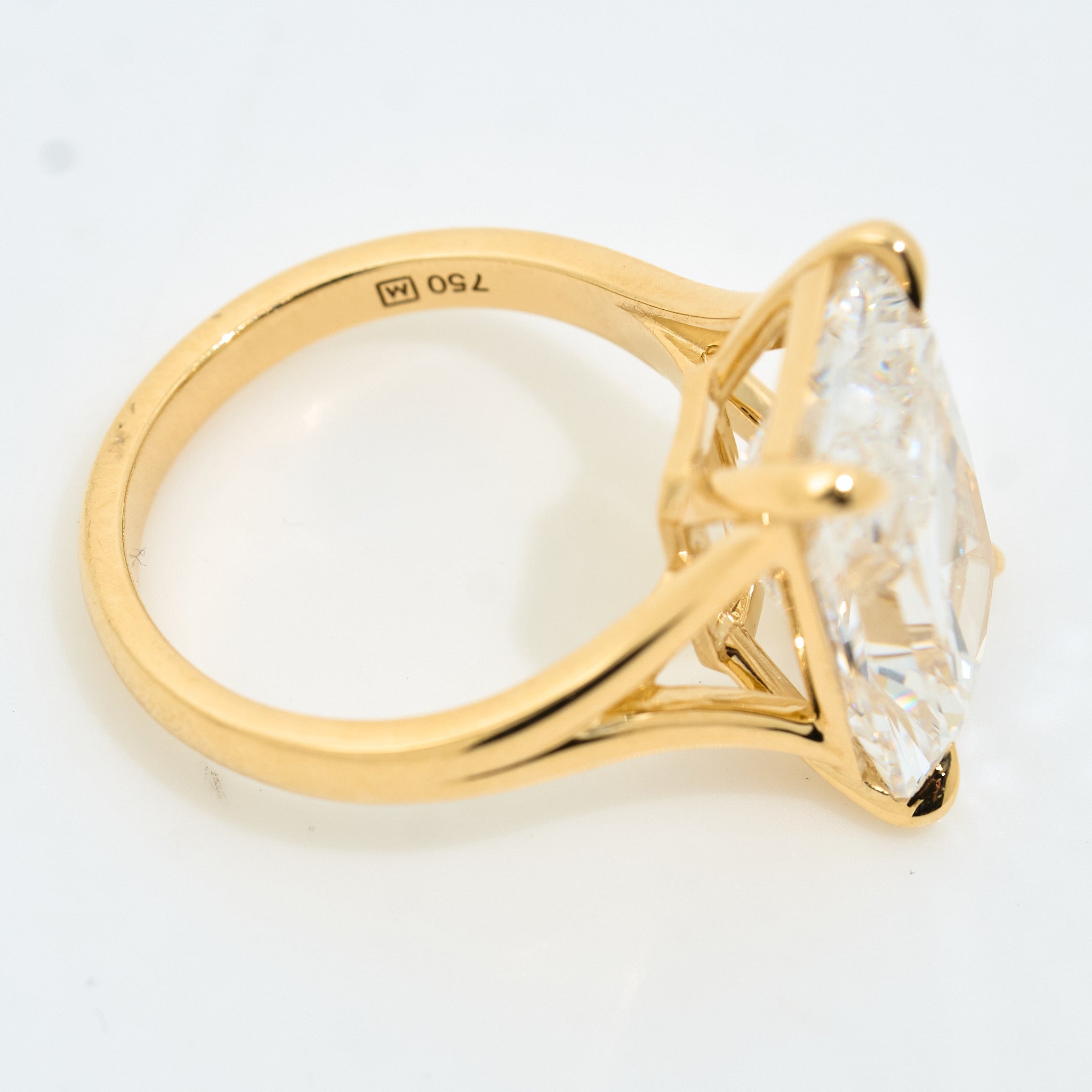 MV&Co Custom 10.22ct Lab-Grown Diamond Solitaire Ring in 18ct Yellow Gold