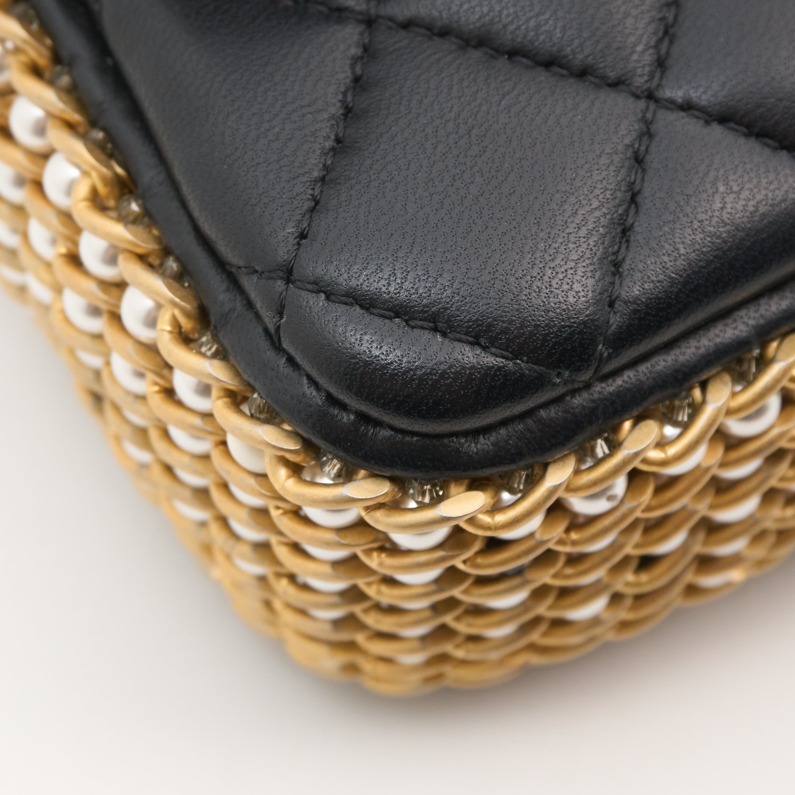 Chanel Chain Pearl Flap Bag