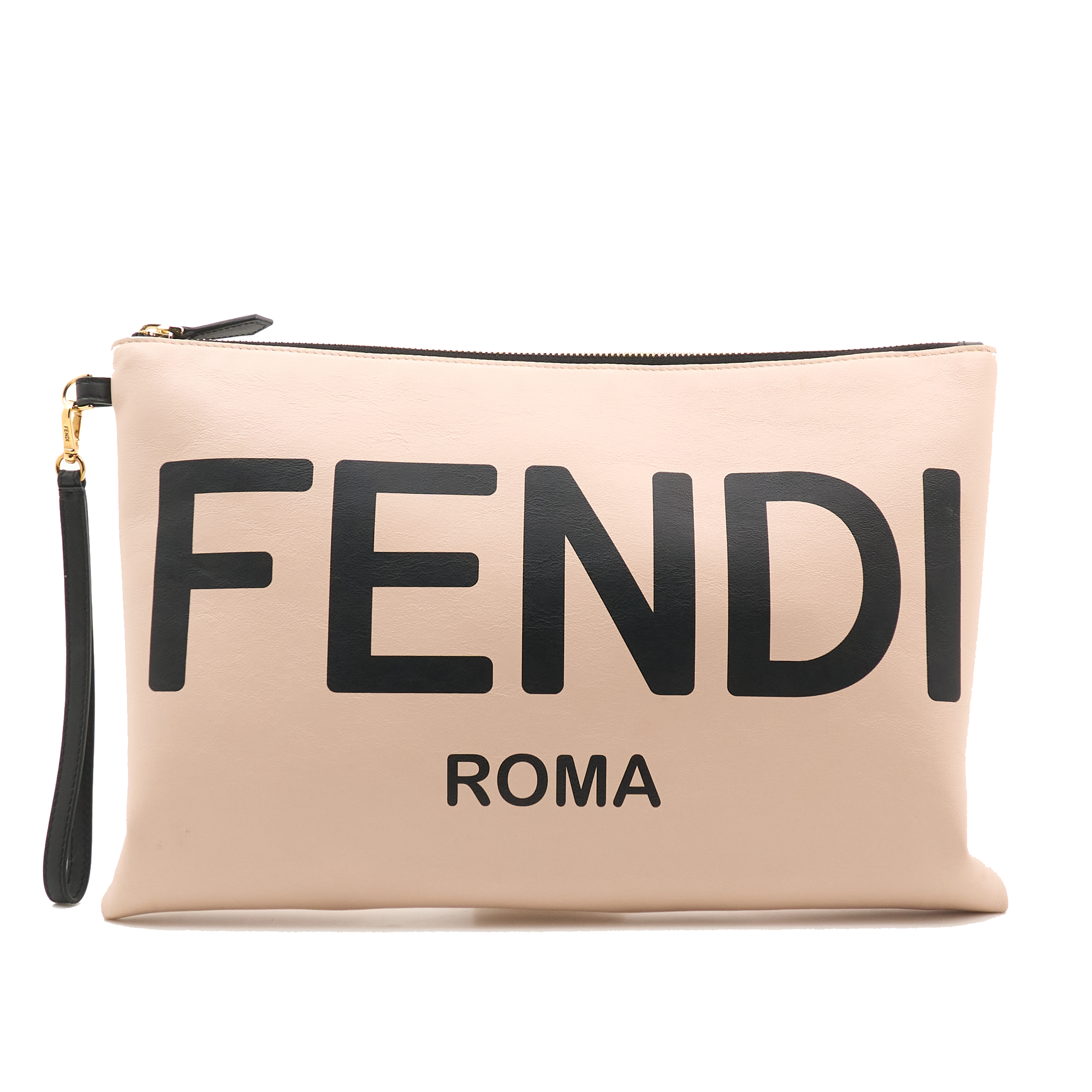Fendi Clutch Bag in Pink Leather
