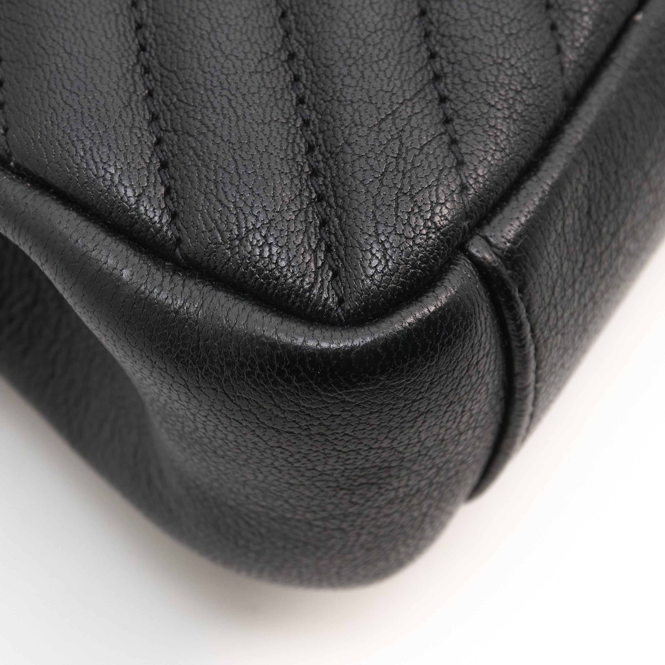 Saint Laurent College Black Leather Bag