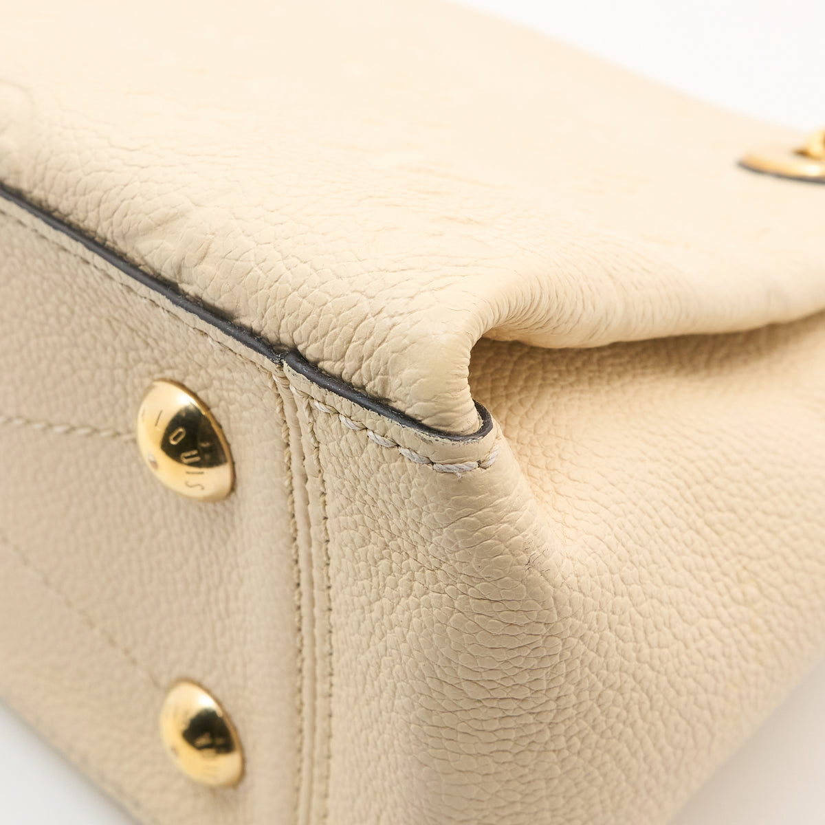 Louis Vuitton Surène BB Handbag in Cream Monogram Empreinte Leather