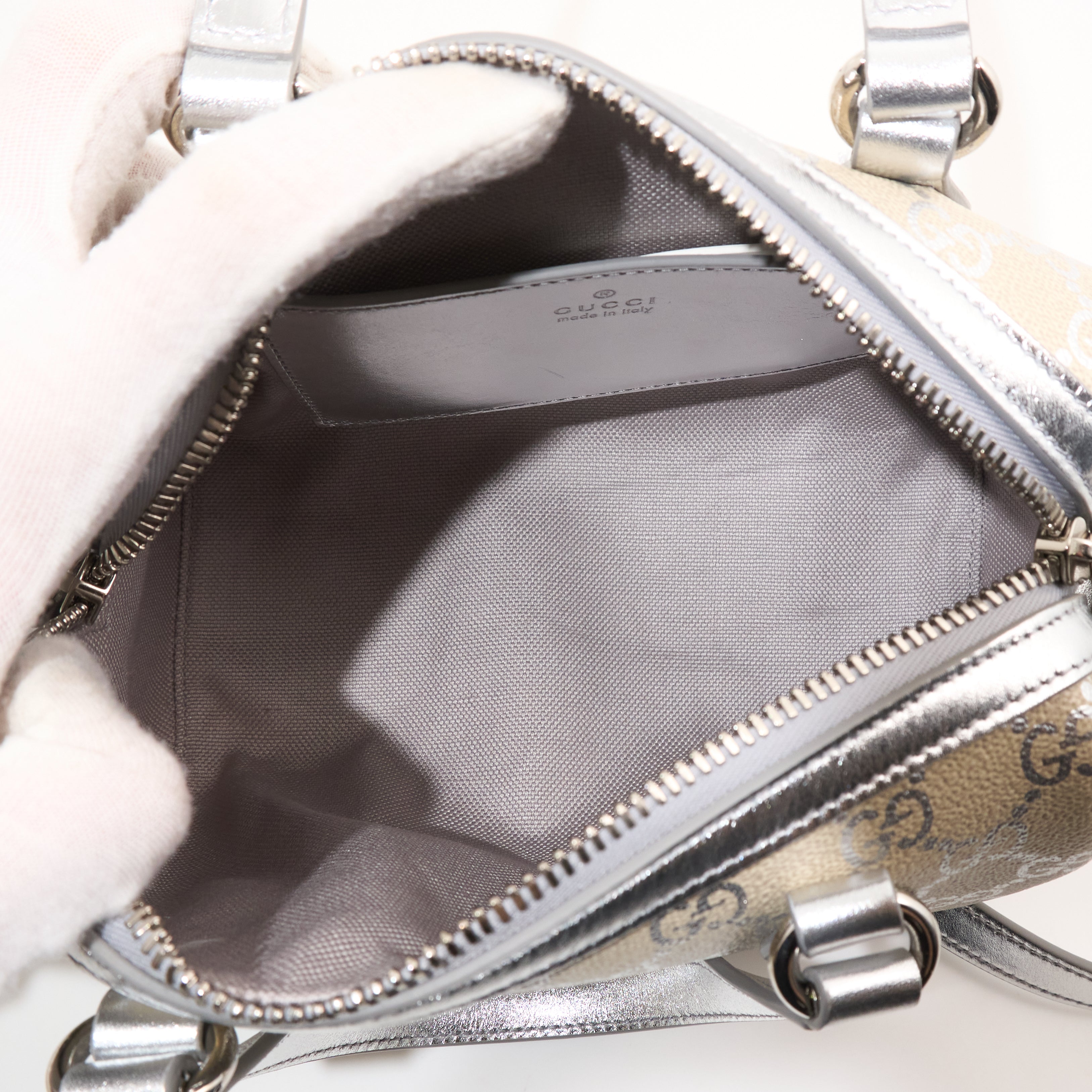 Gucci GG Emblem Small Boston Bag