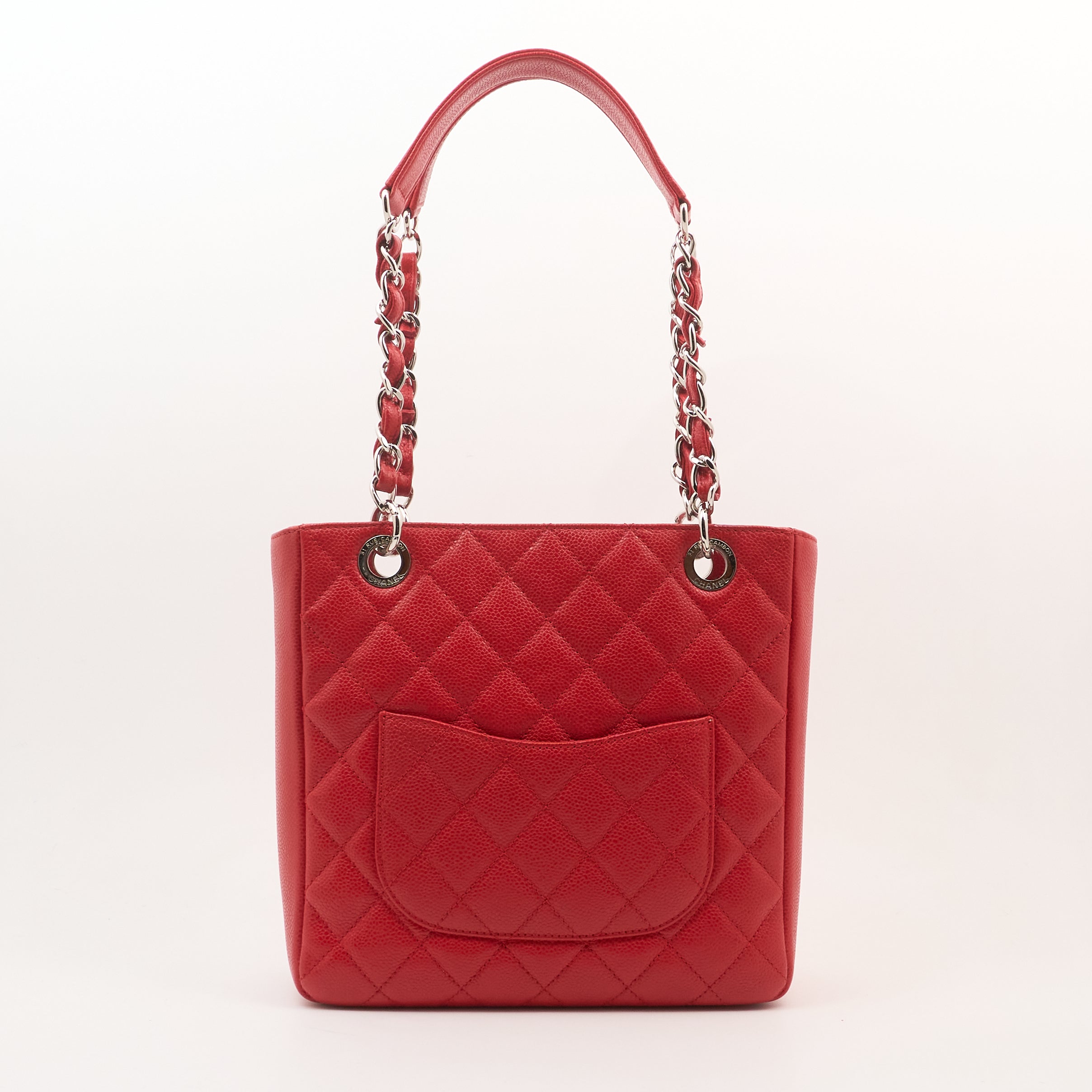 Chanel Red Caviar GST Tote SHW