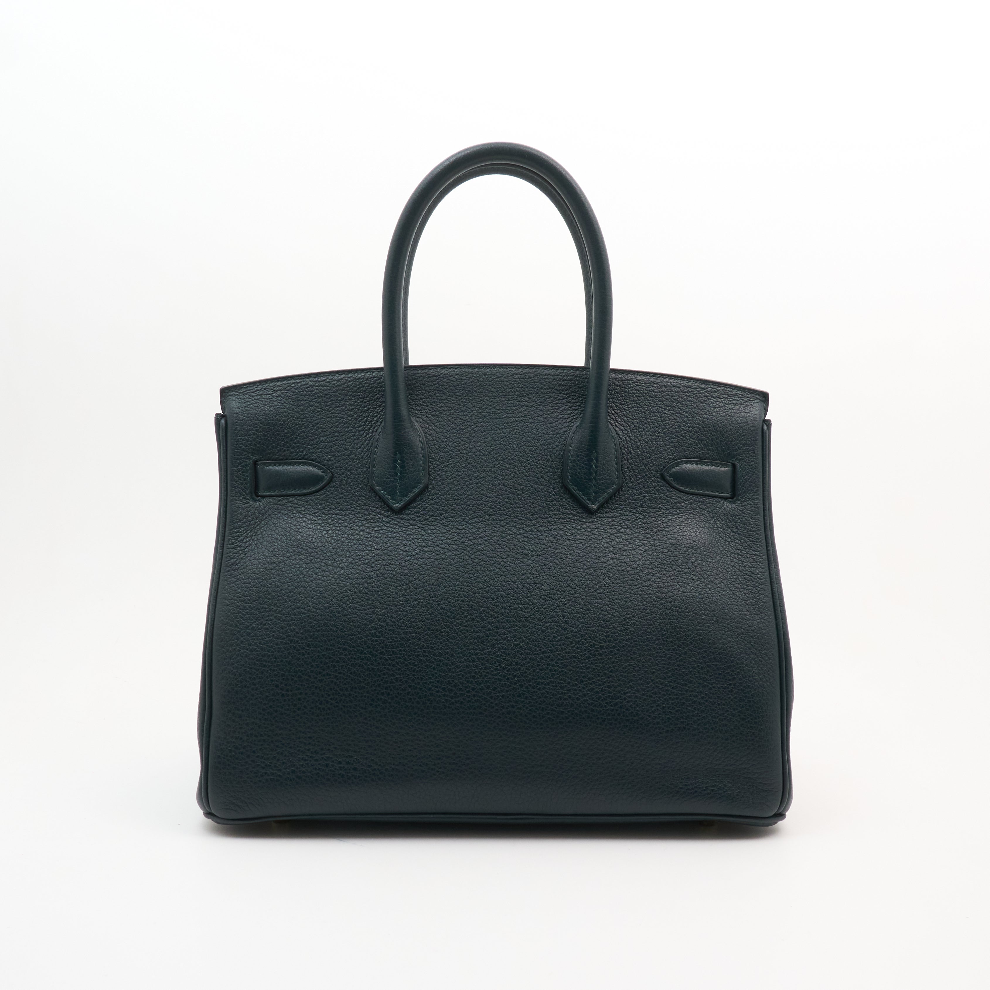 Hermes Birkin 30 Togo Vert Cypress GHW Stamp C