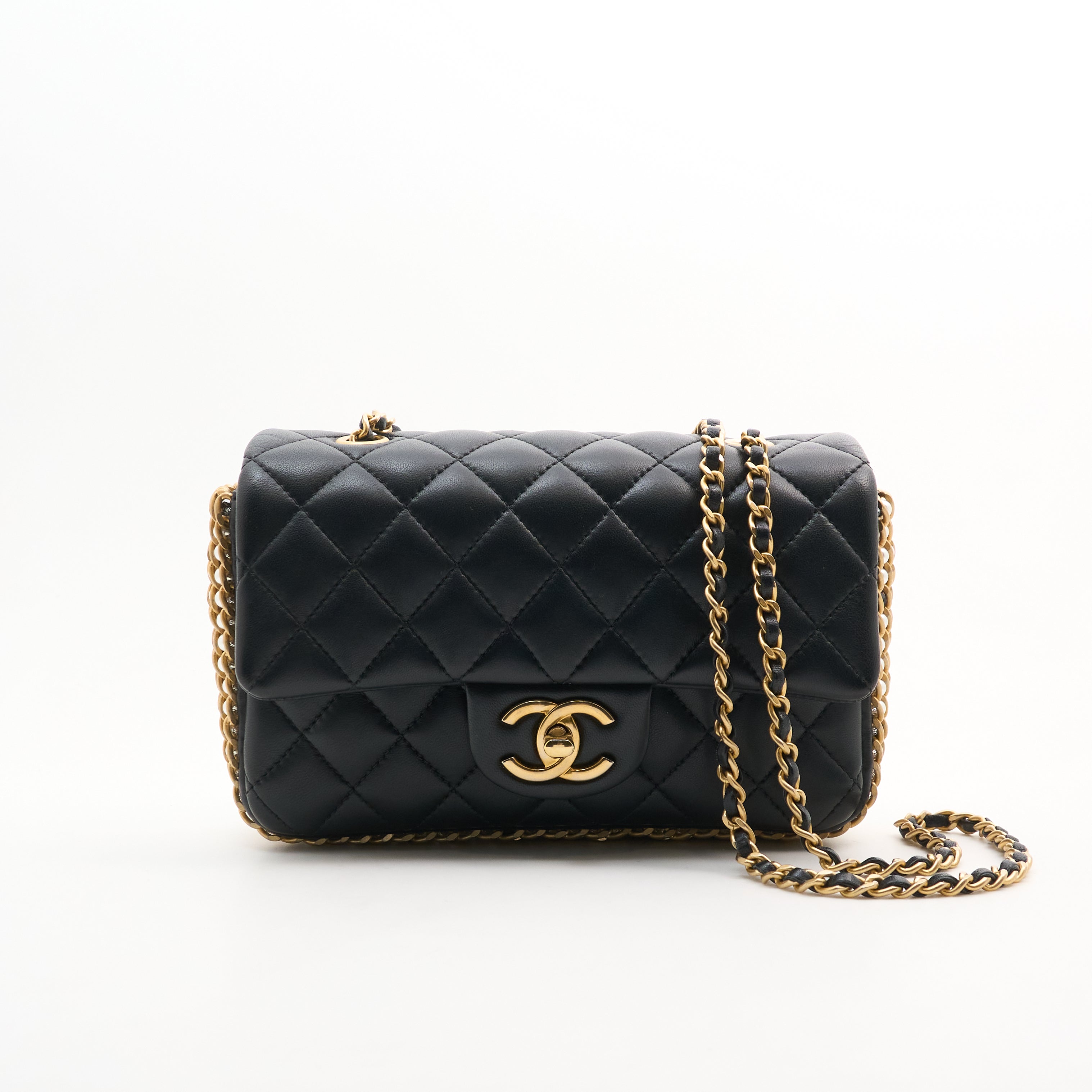 Chanel Chain Pearl Flap Bag