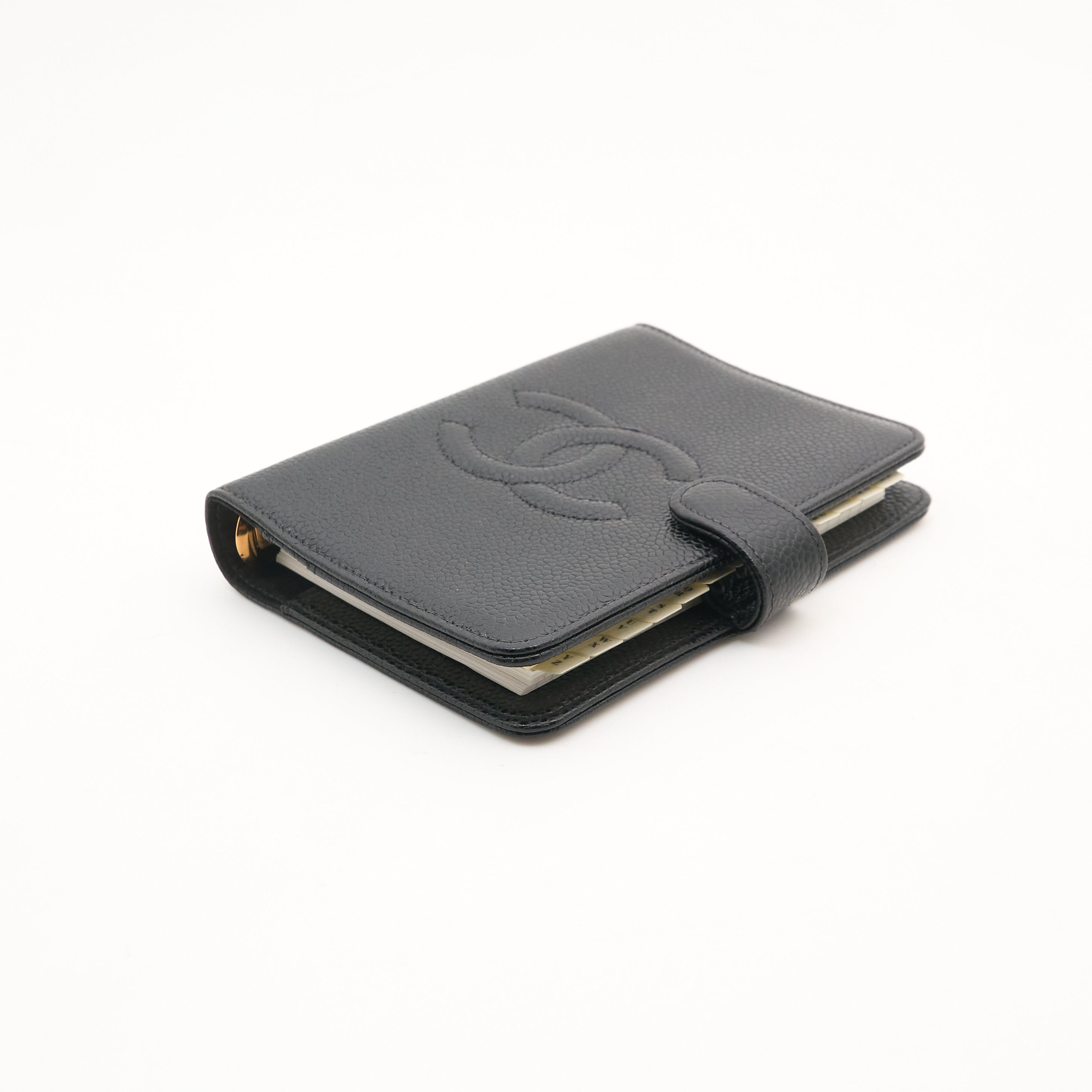 Chanel Agenda Notebook in Black Caviar Leather