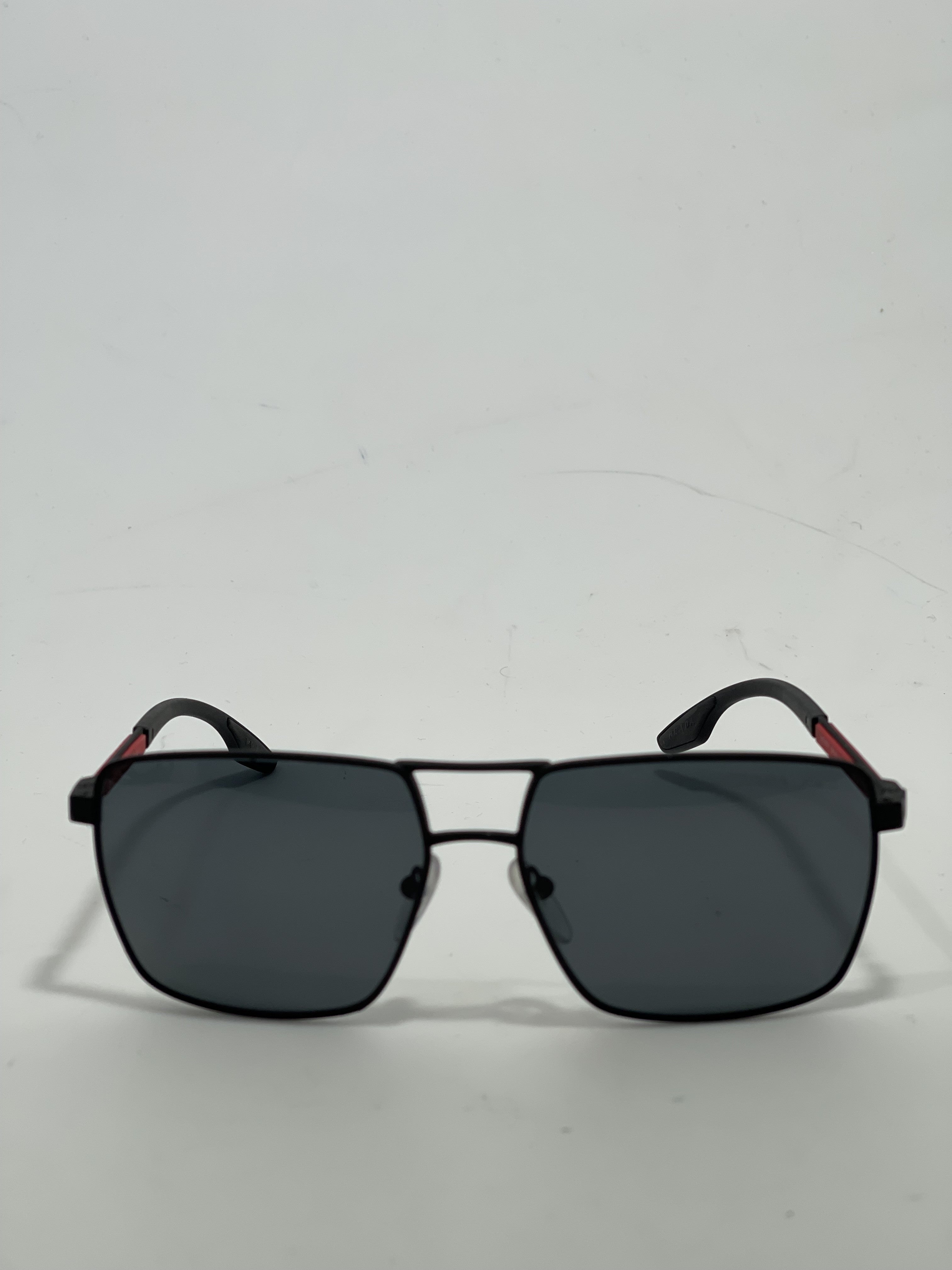 Prada 0PS02WS Stainless Steel Sunglasses in Black and Red