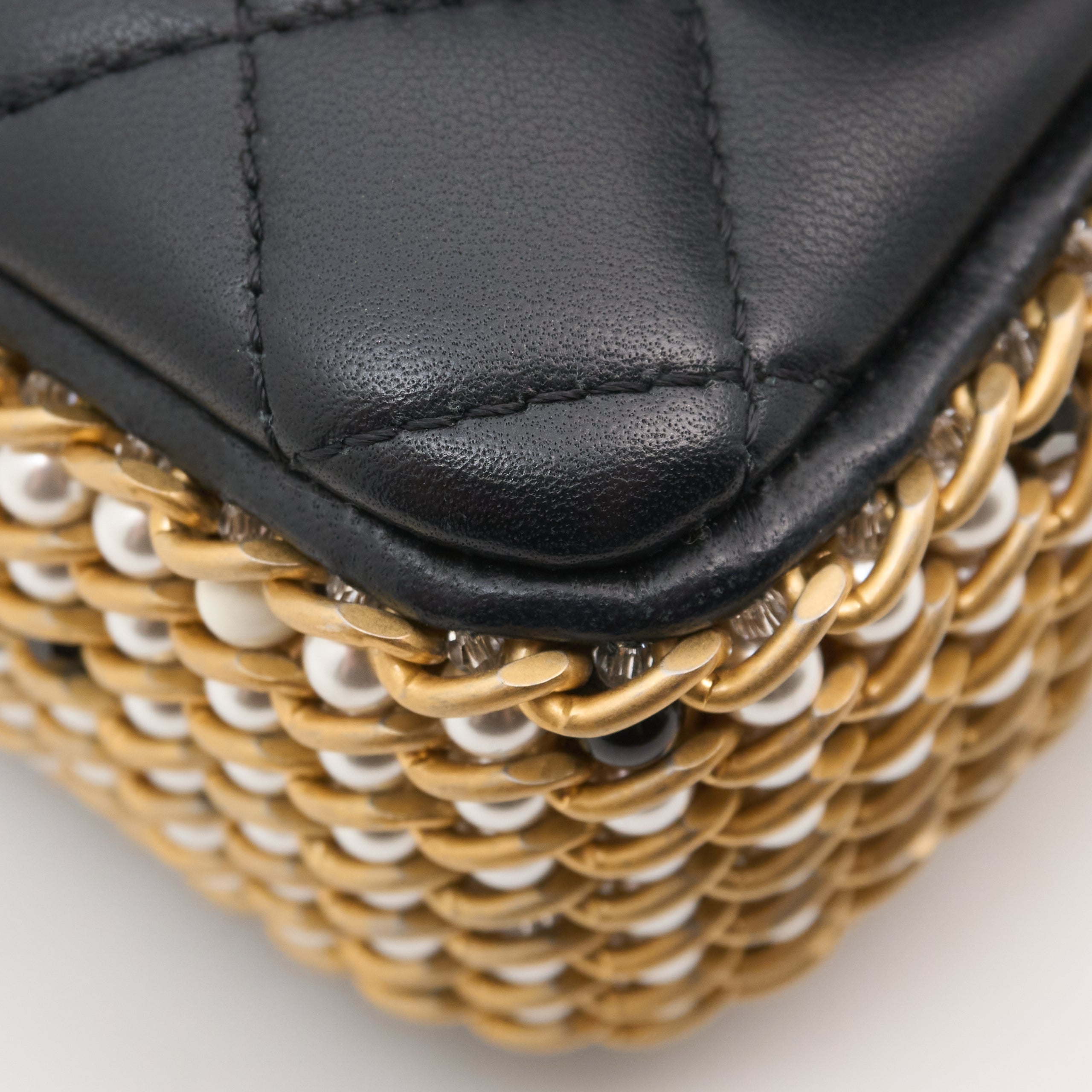 Chanel Chain Pearl Flap Bag