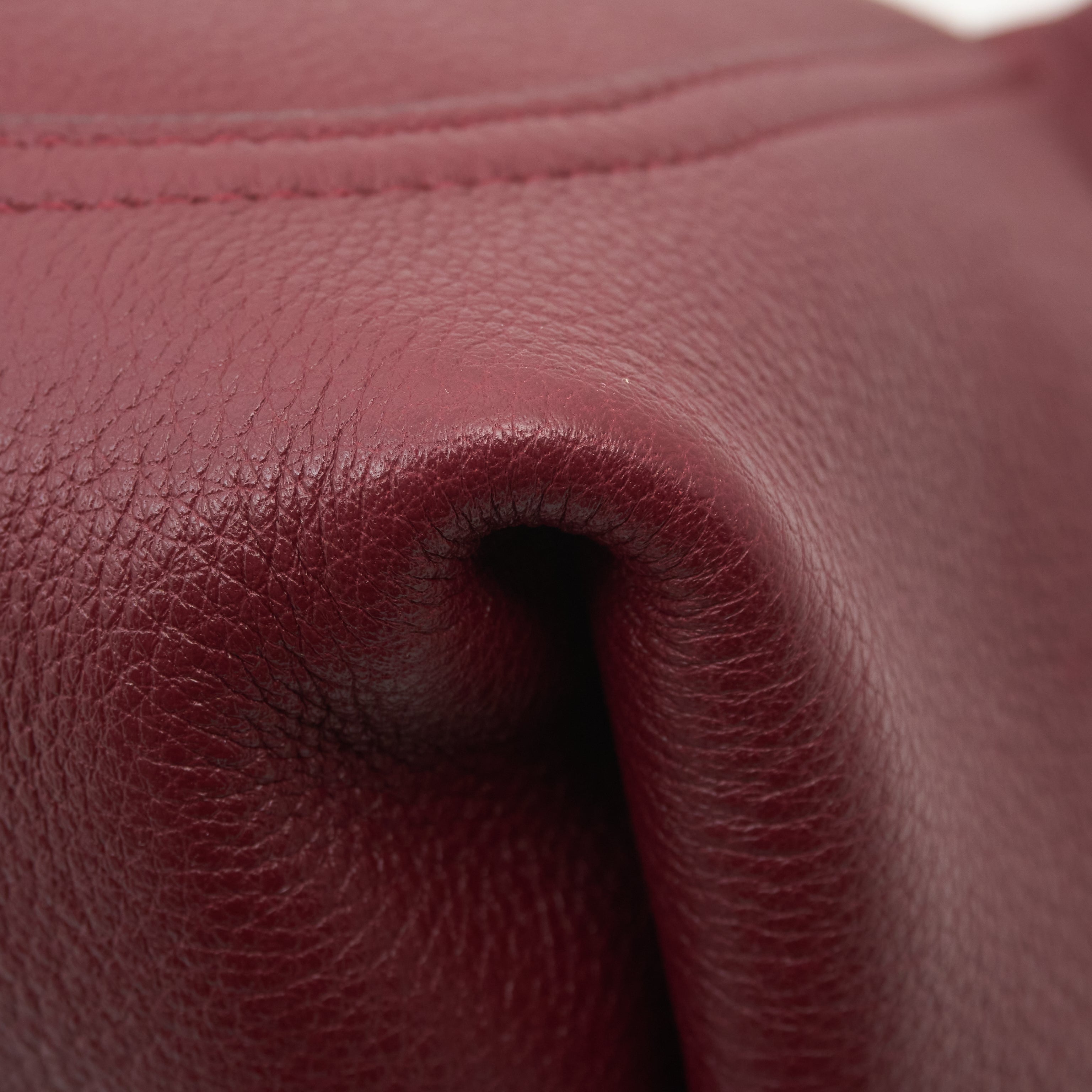 Gucci Softbit Small Burgundy Leather Bag