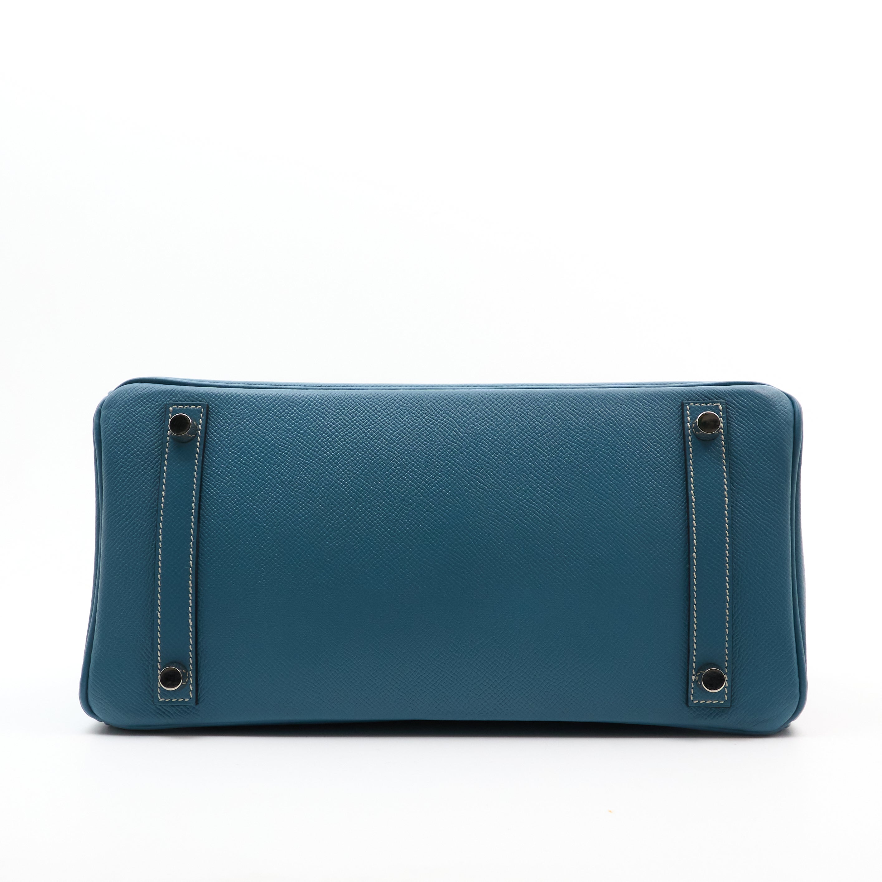 Hermes Bikin 30 Epsom Bleu Jean PHW Square Stamp D