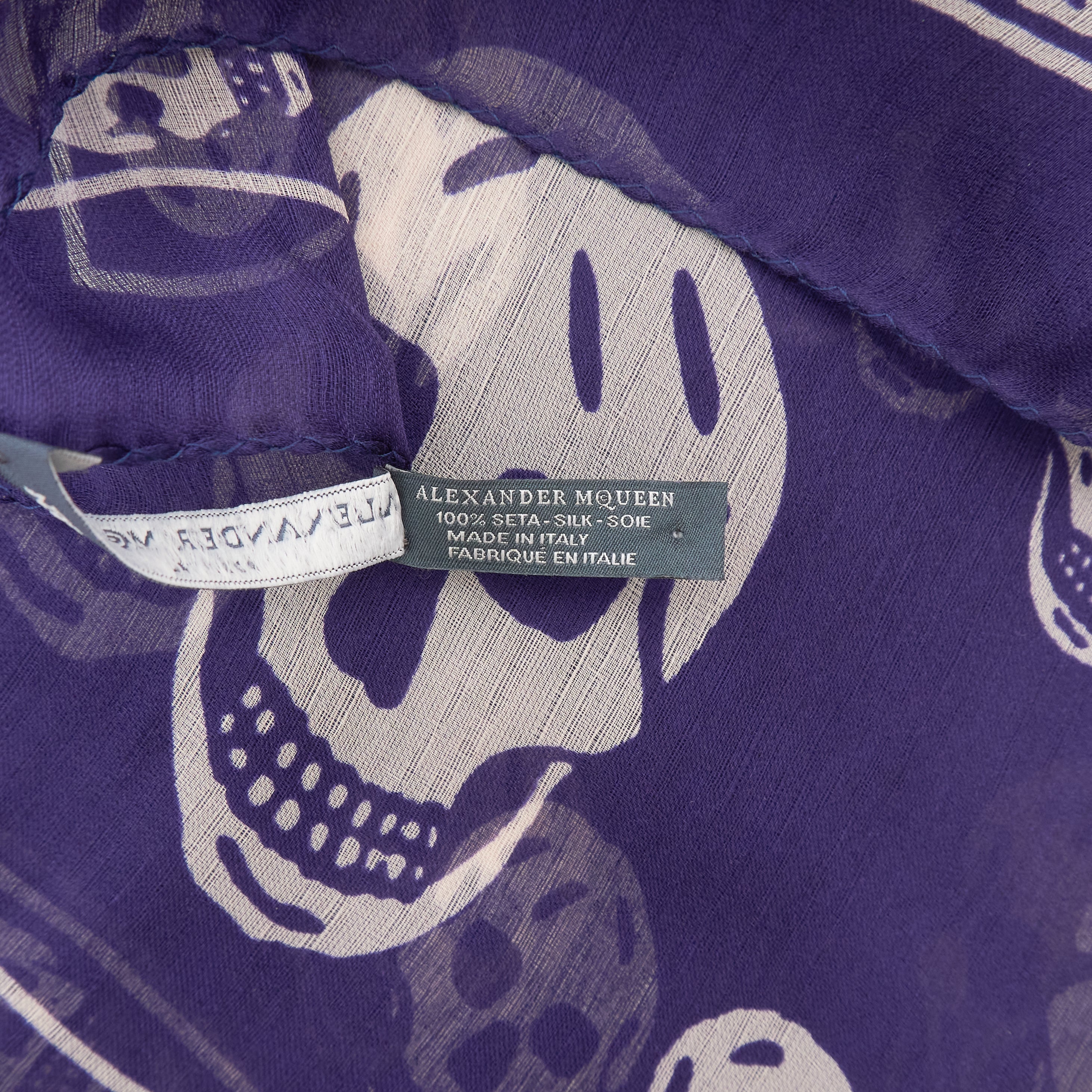 Alexander McQueen Skull Silk Scarf