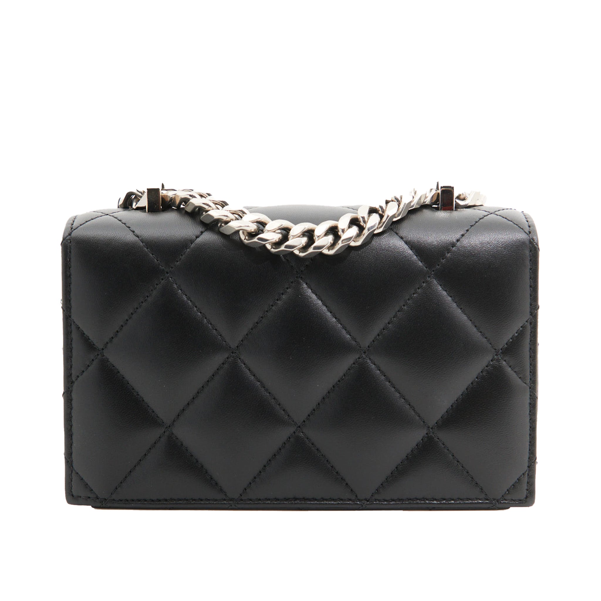 Alexander McQueen Calf Leather Jewelled The Knuckle Bag in Black