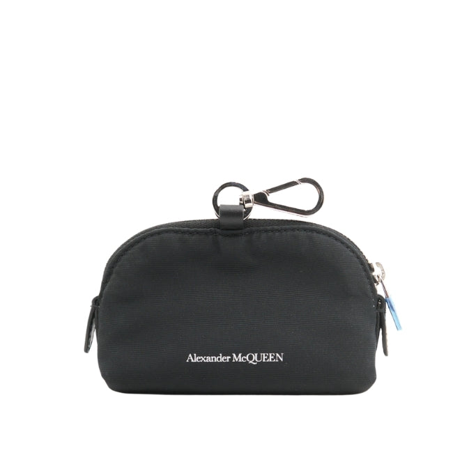 Alexander McQueen Nylon Logo Pouch in Black SHW