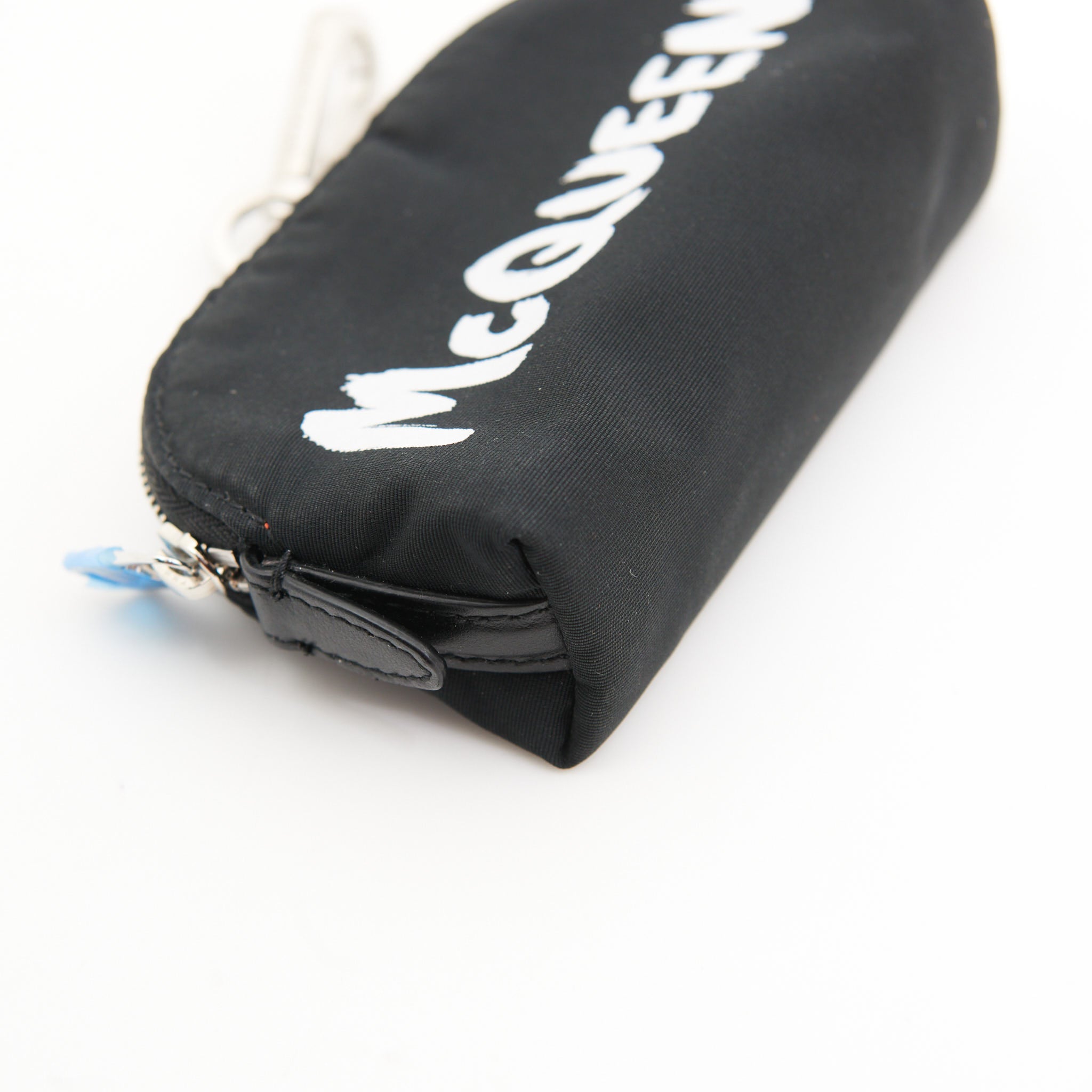 Alexander McQueen Nylon Logo Pouch in Black SHW