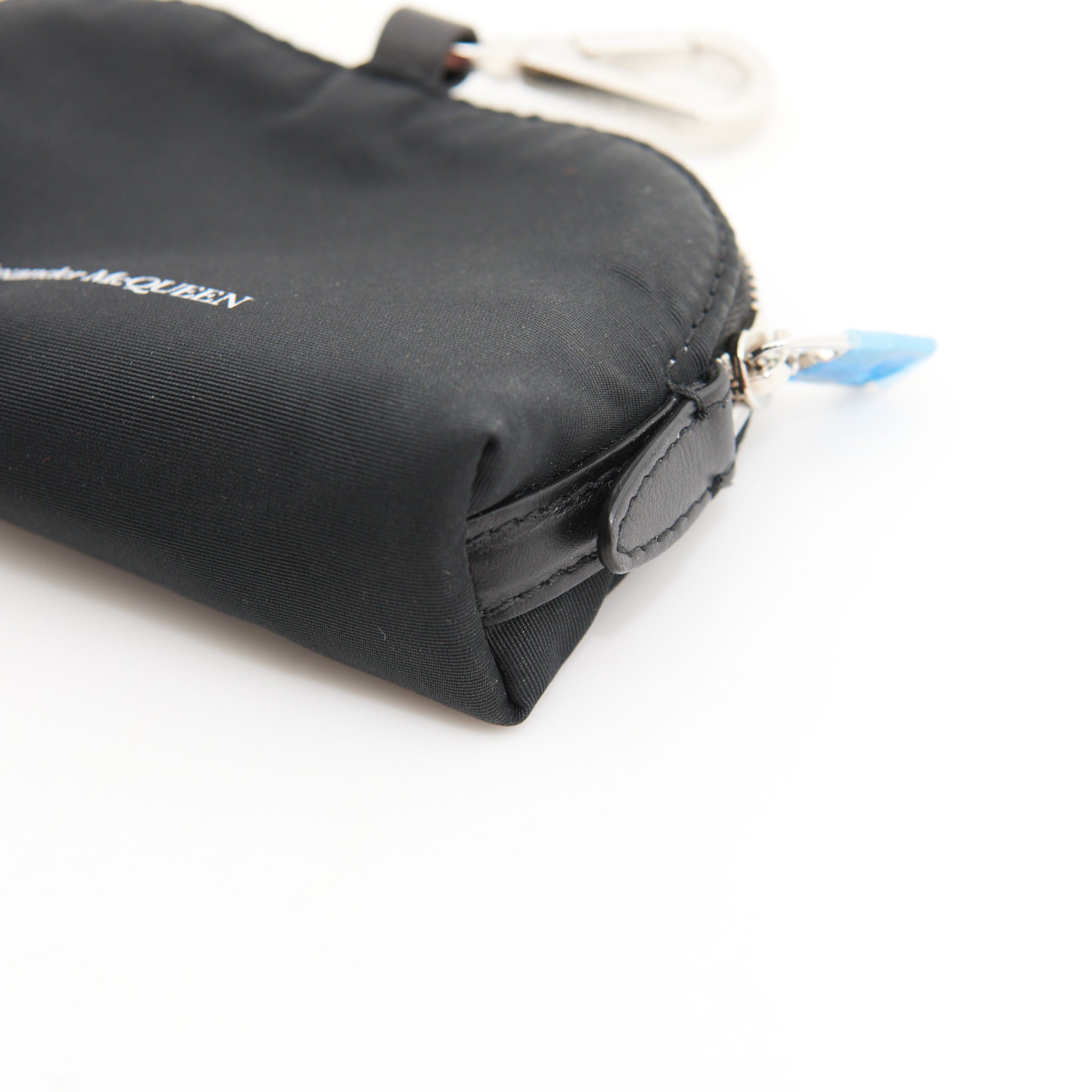 Alexander McQueen Nylon Logo Pouch in Black SHW