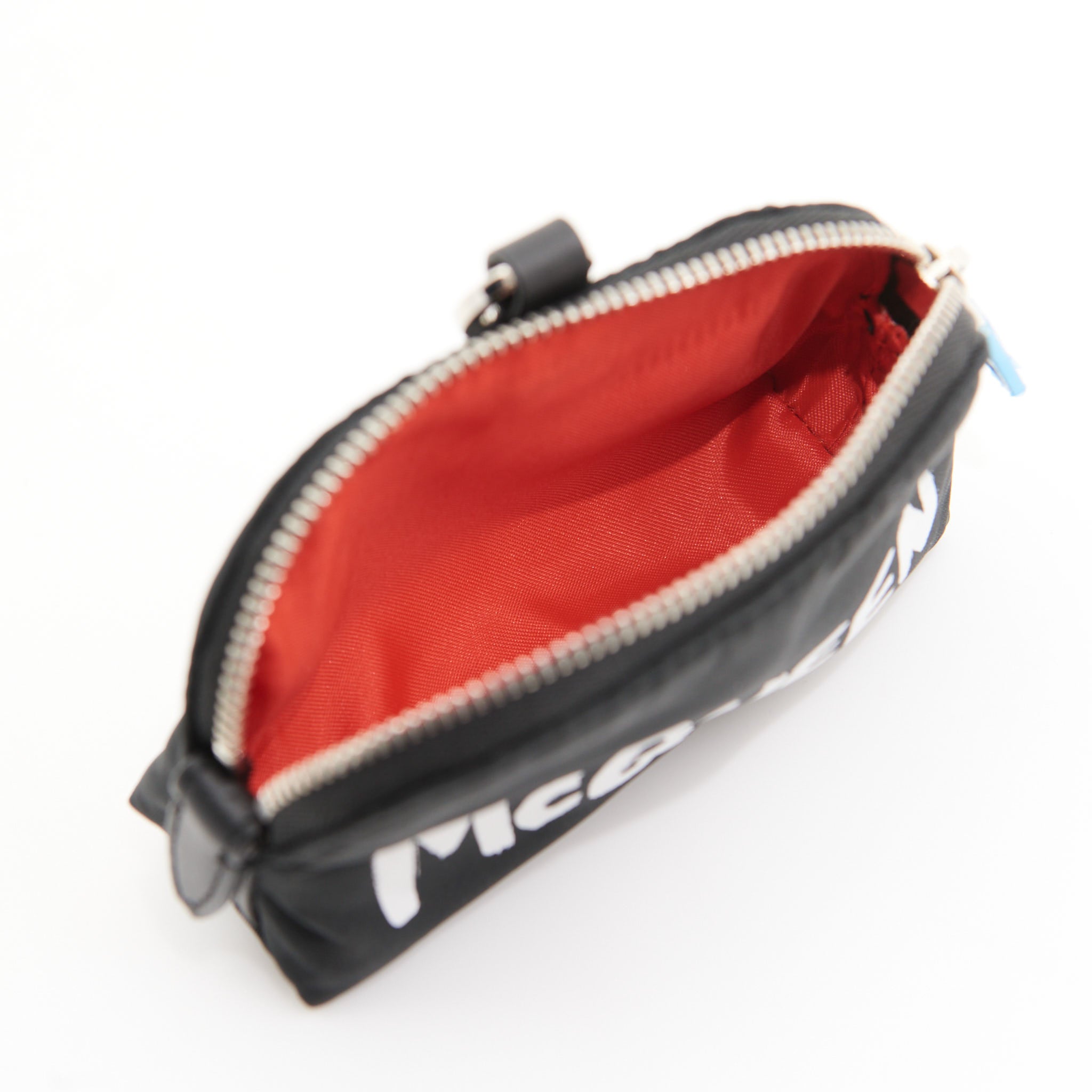 Alexander McQueen Nylon Logo Pouch in Black SHW