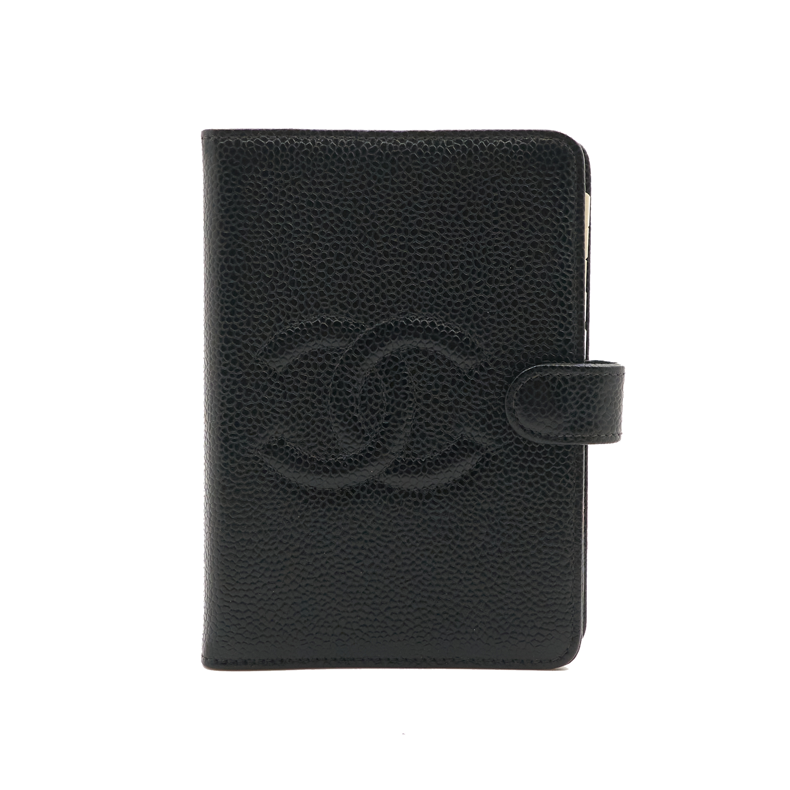Chanel Agenda Notebook in Black Caviar Leather