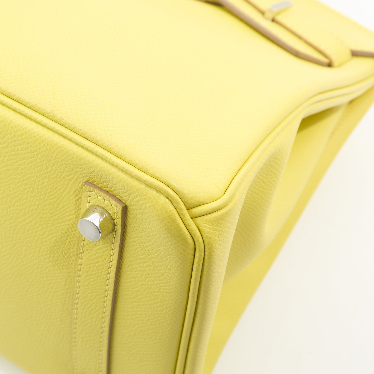 Hermes Birkin 30 Epsom Lime 9R PHW Stamp D