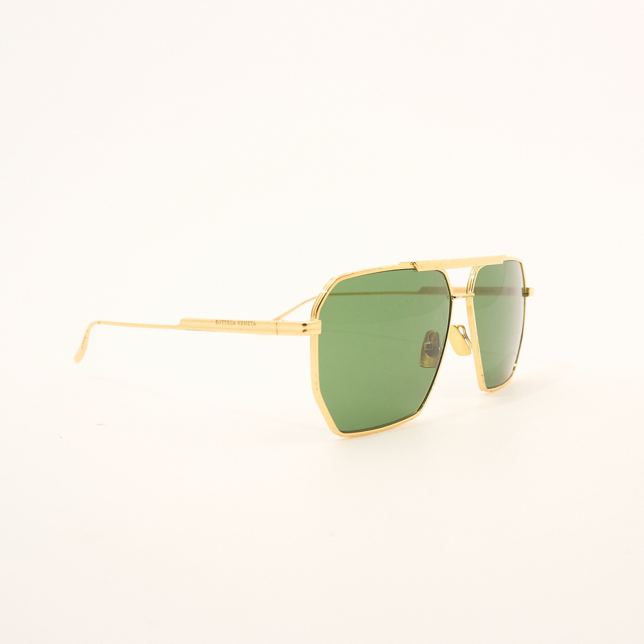 Bottega Veneta Gold Sunglasses