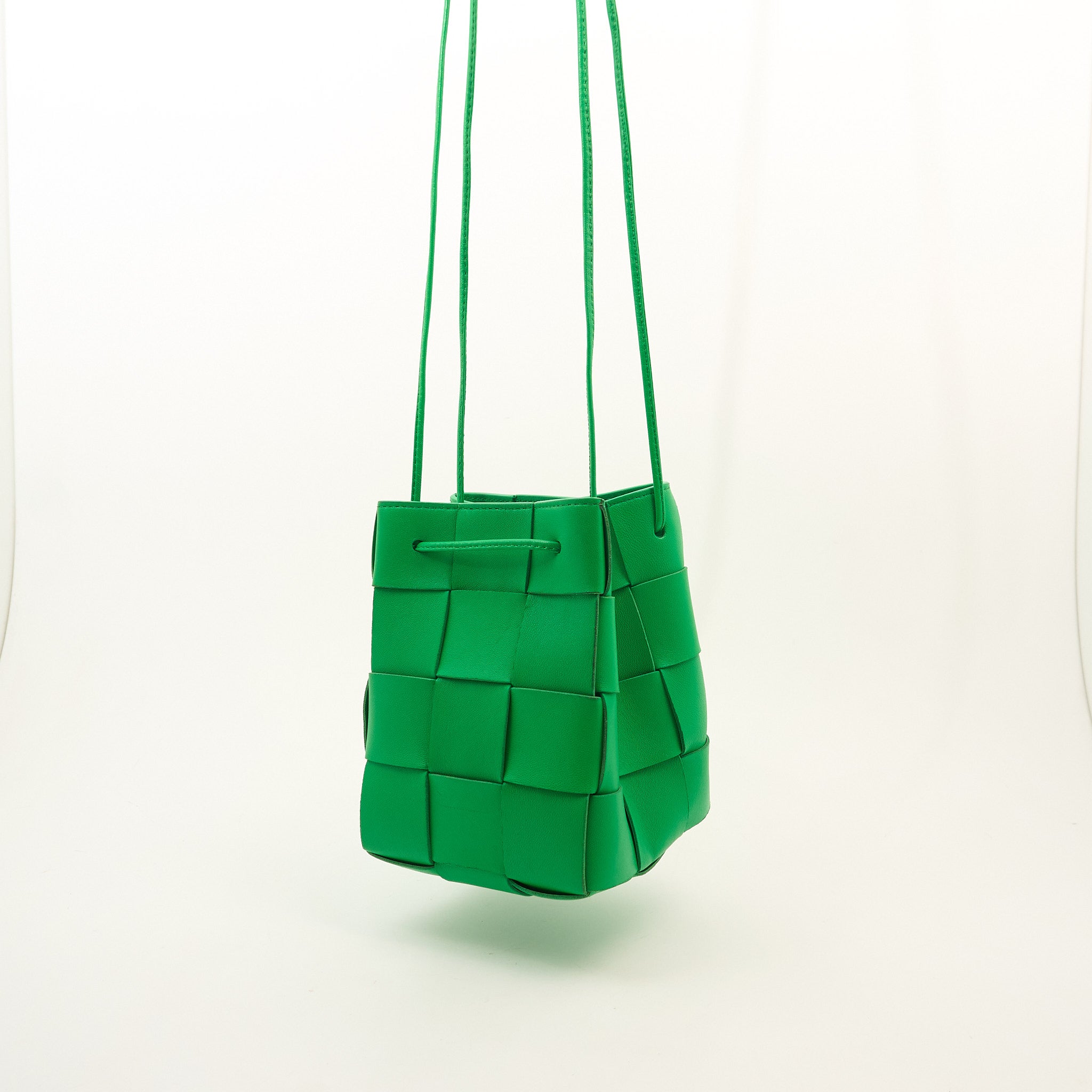 Bottega Veneta Green Cassette Bucket Bag