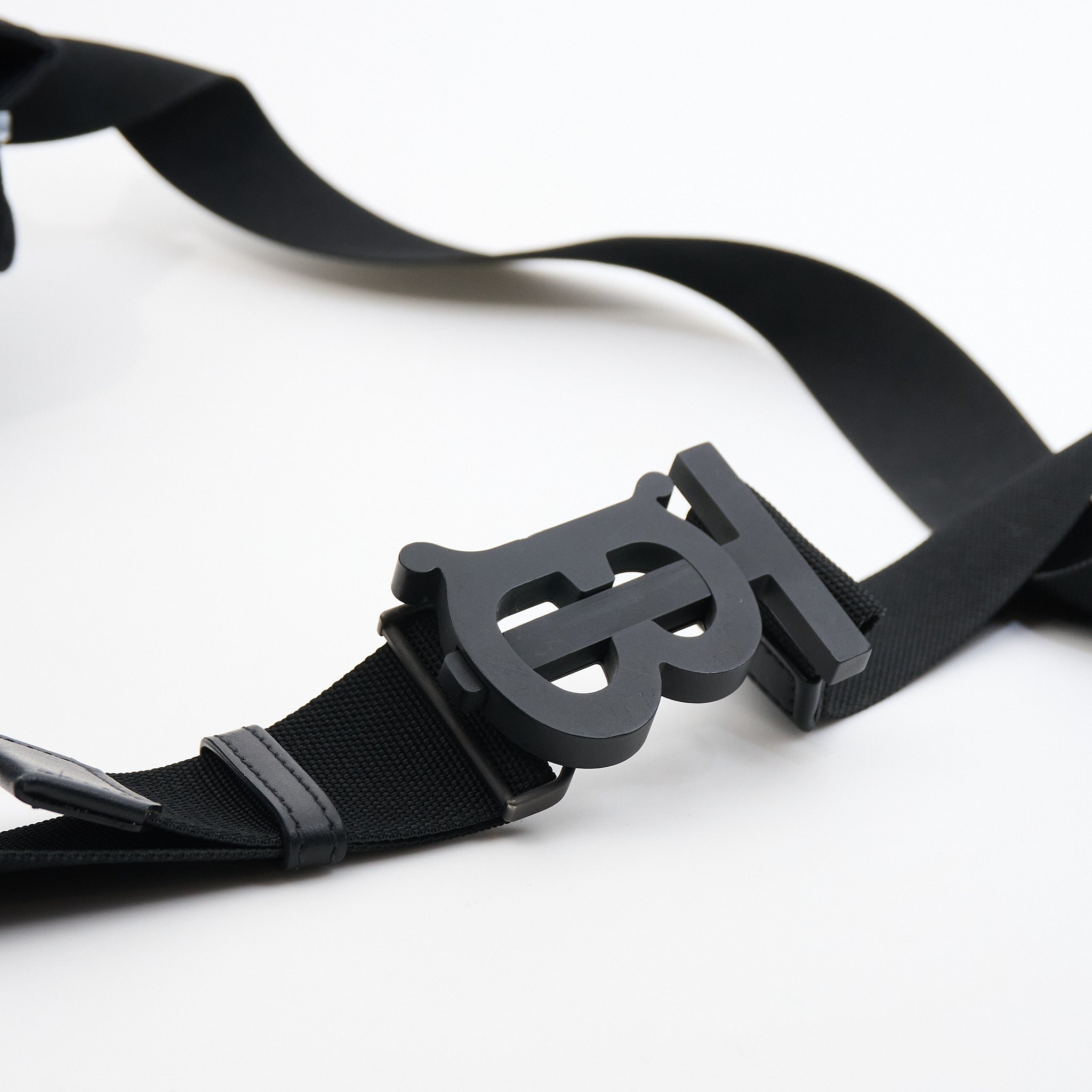 Burberry Canvas Horseferry Print Crossbody Bag in Black