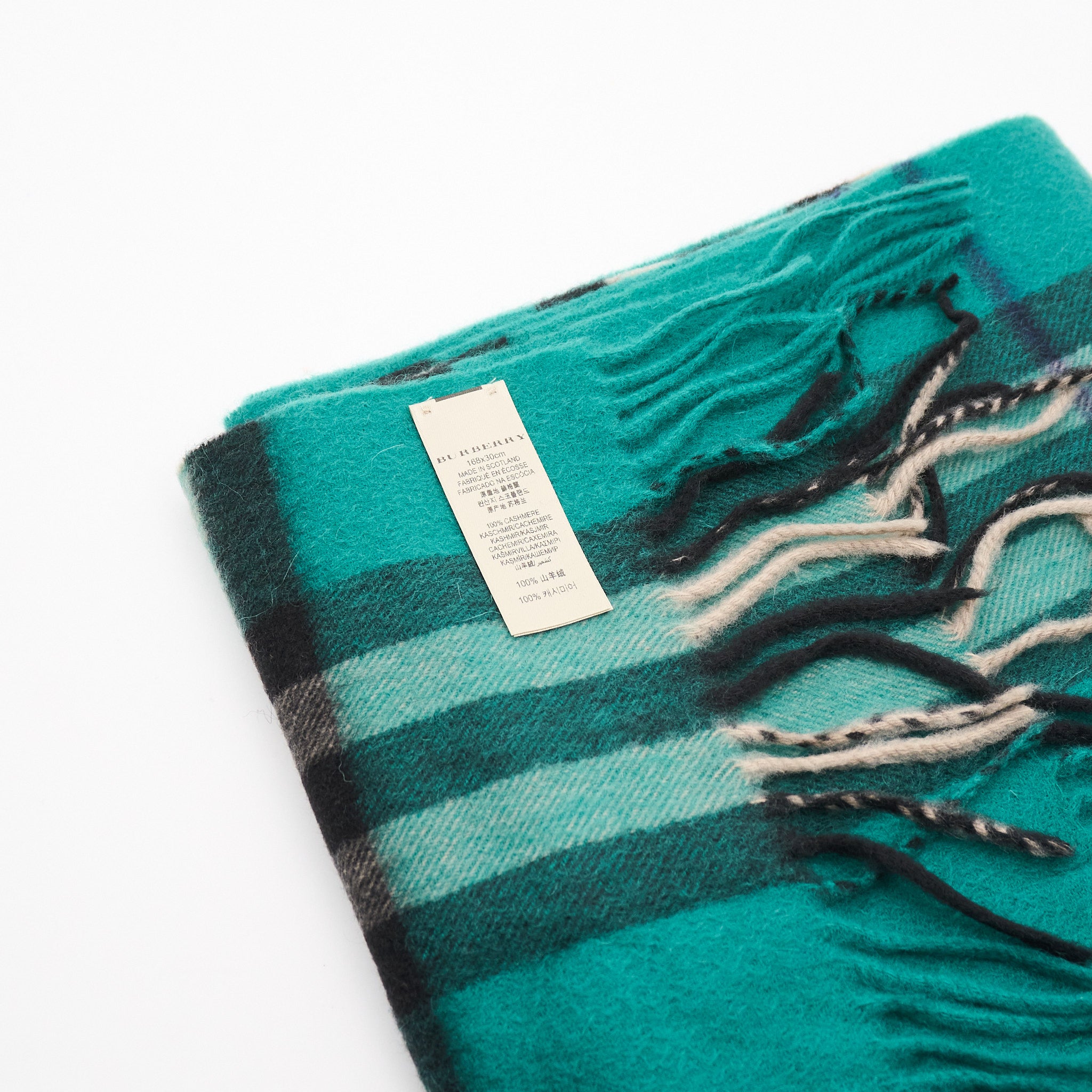Burberry Cashmere Scarf Green