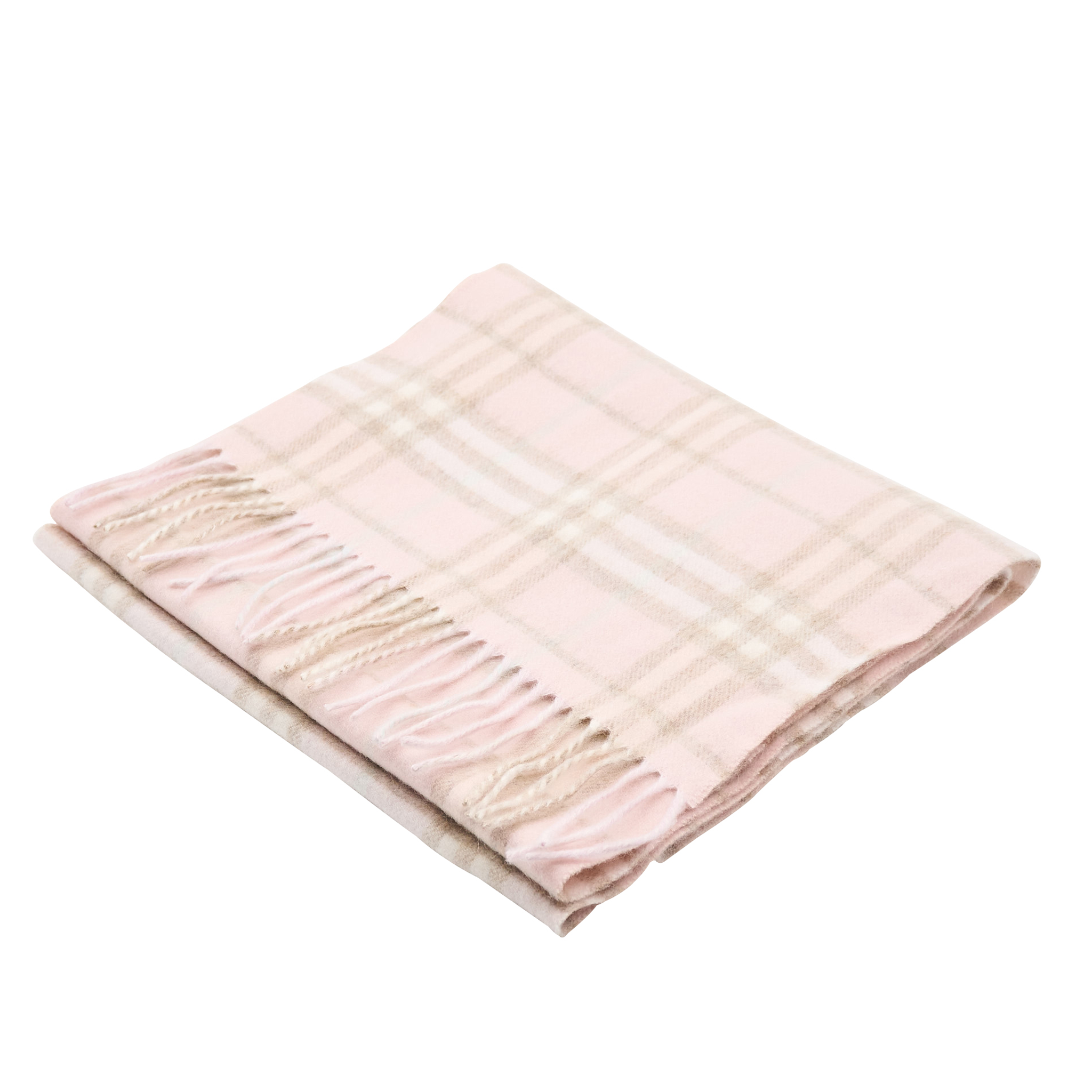 Burberry Cashmere Scarf Pastel Pink