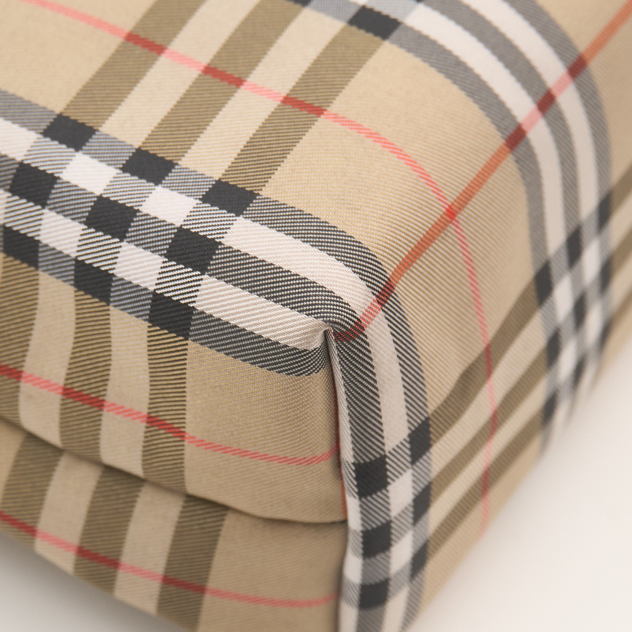 Burberry Check Canvas Pouch Bag