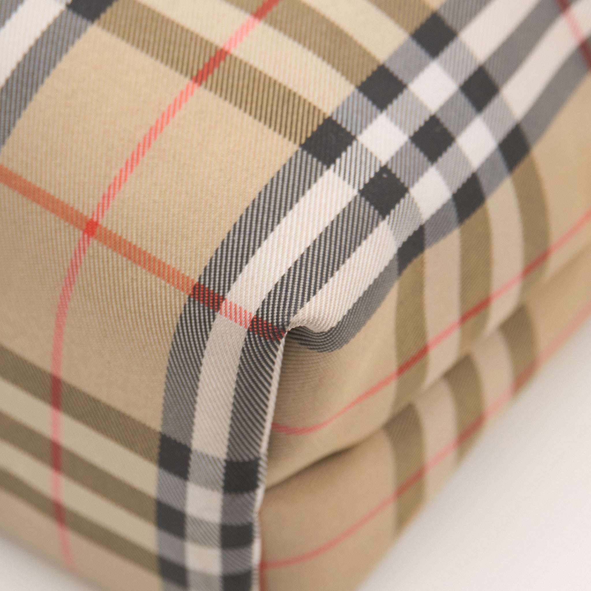 Burberry Check Canvas Pouch Bag