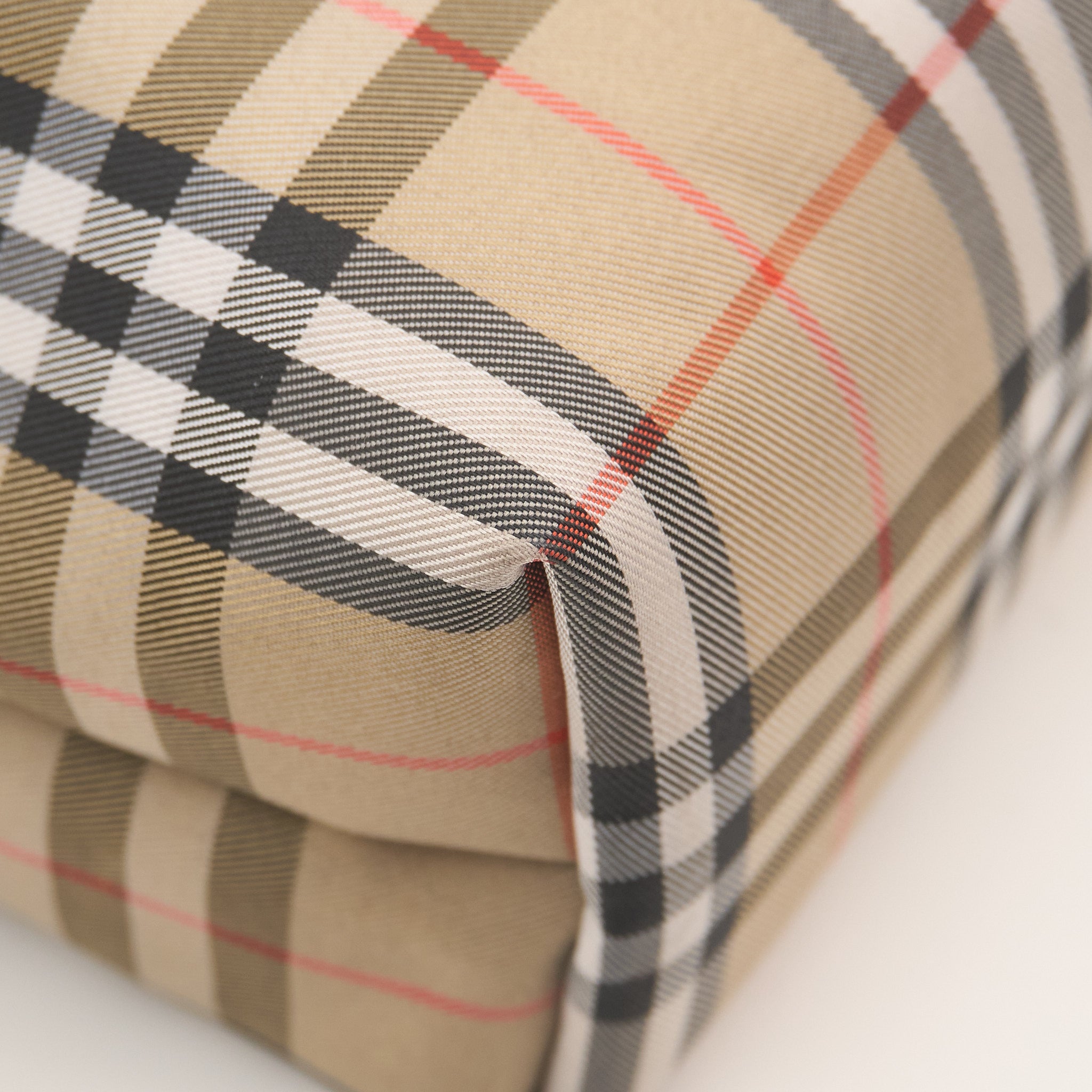 Burberry Check Canvas Pouch Bag