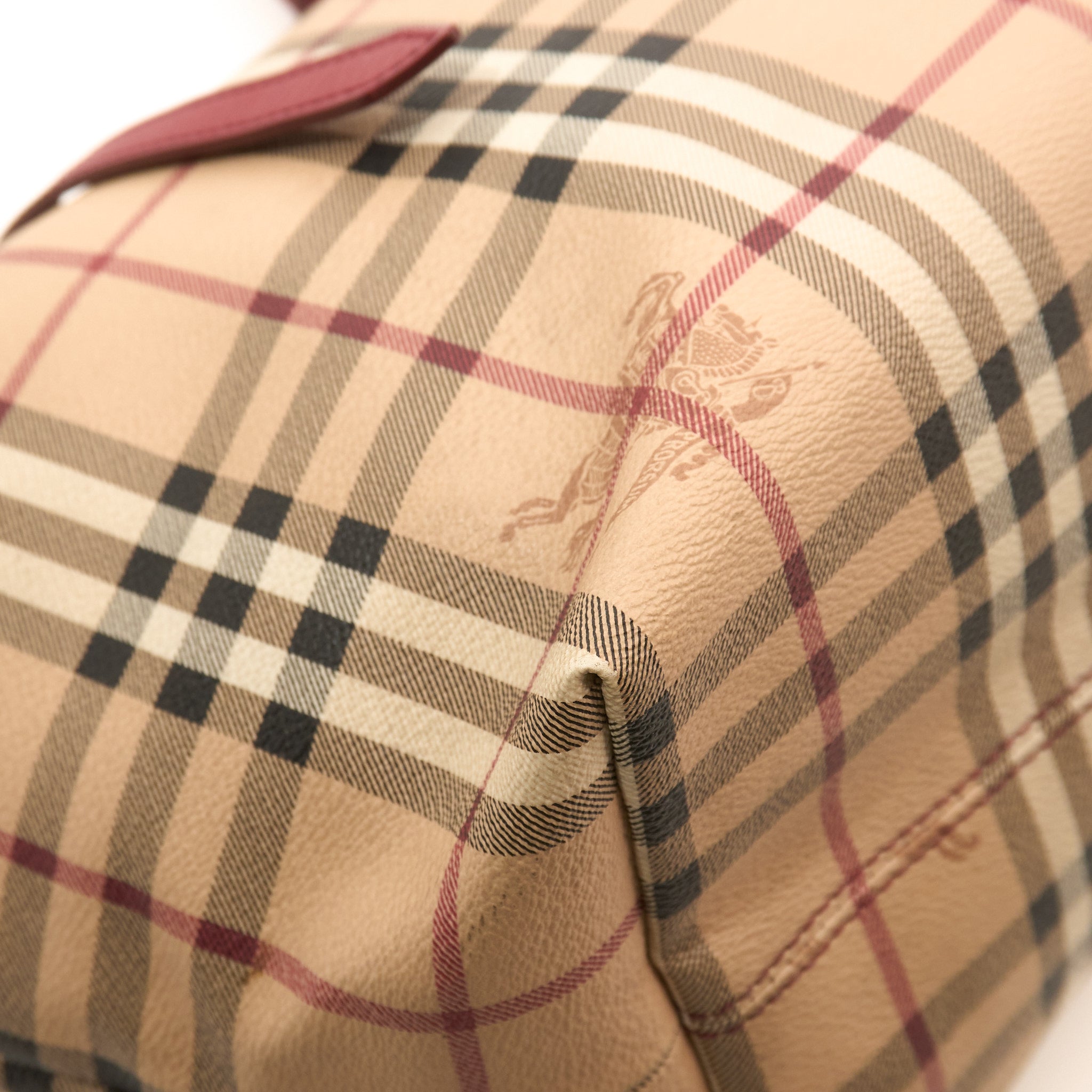 Burberry Check & Leather Tote