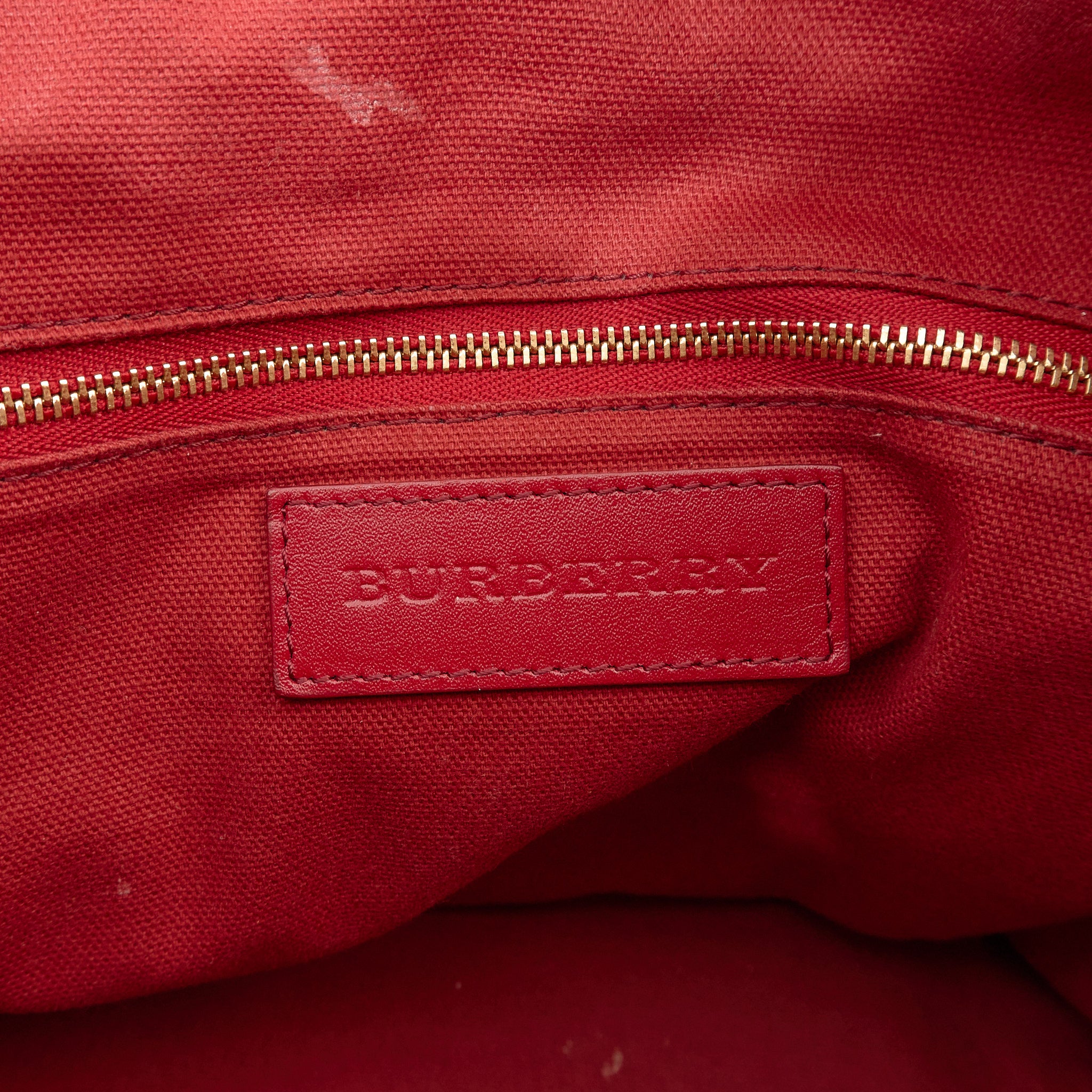 Burberry Check & Leather Tote