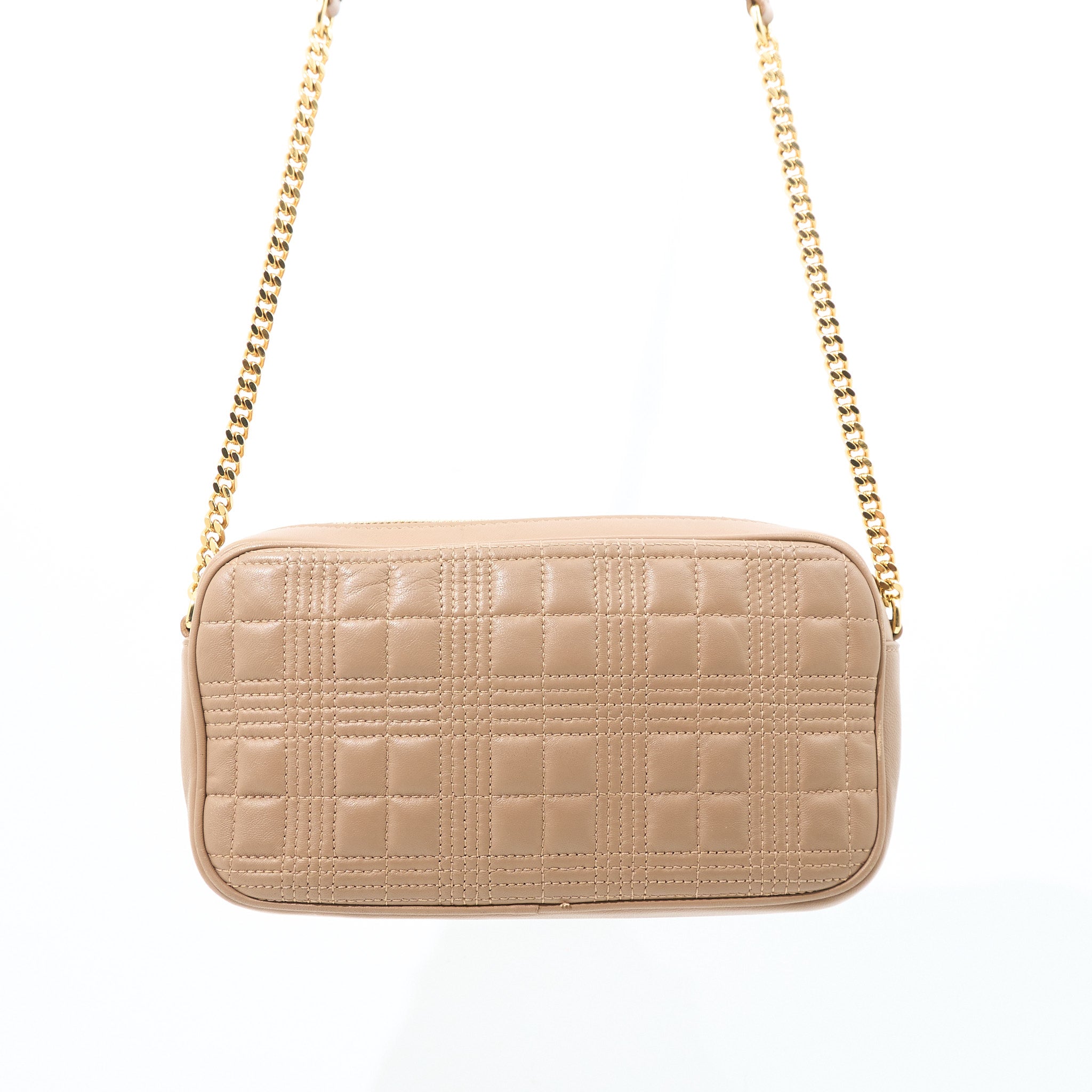 Burberry Quilted Leather TB Camera Crossbody Bag