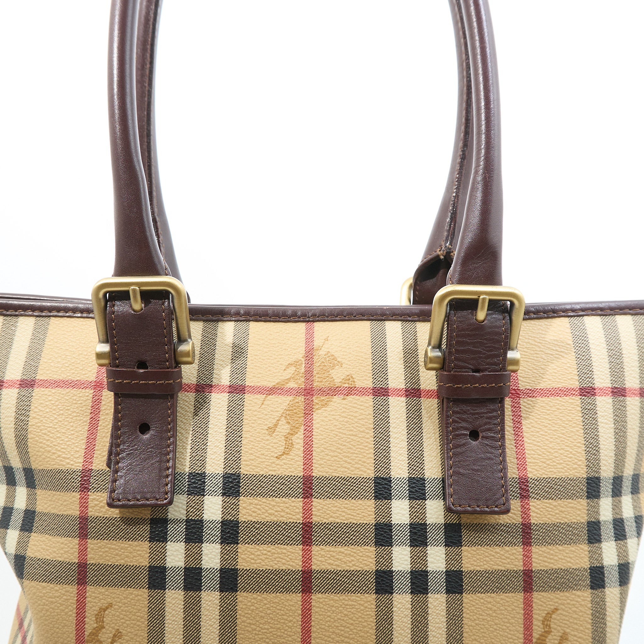 Burberry Haymarket Check Tote Bag