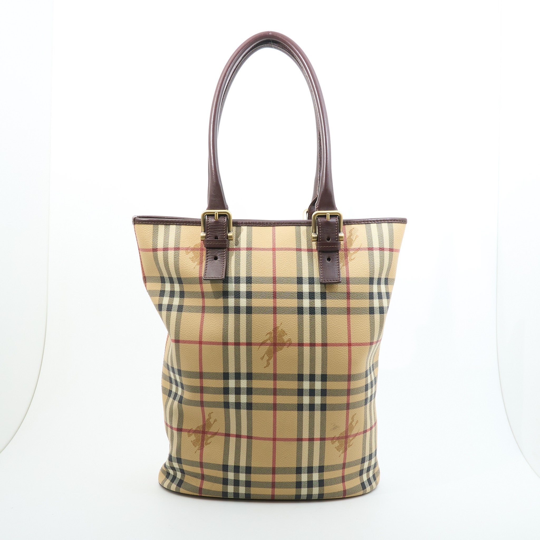 Burberry Haymarket Check Tote Bag