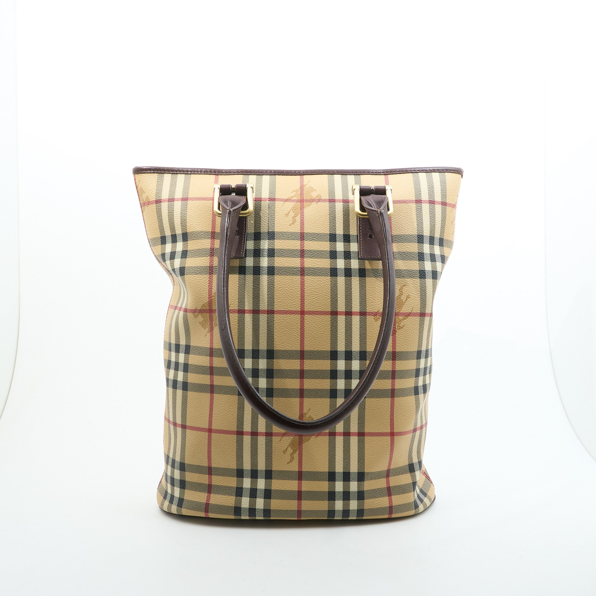Burberry Haymarket Check Tote Bag