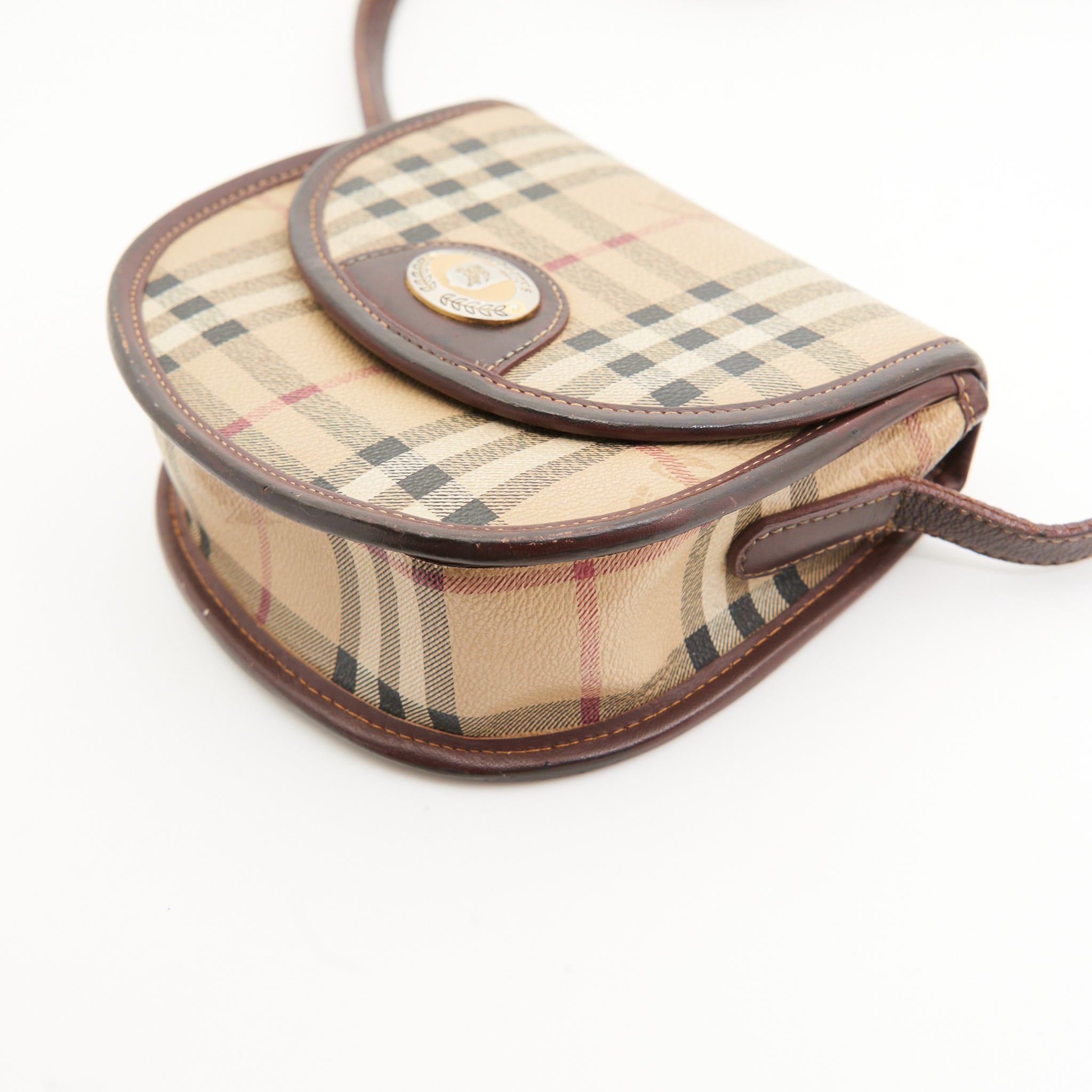 Burberry Vintage Canvas Mini Crossbody in Check Canvas