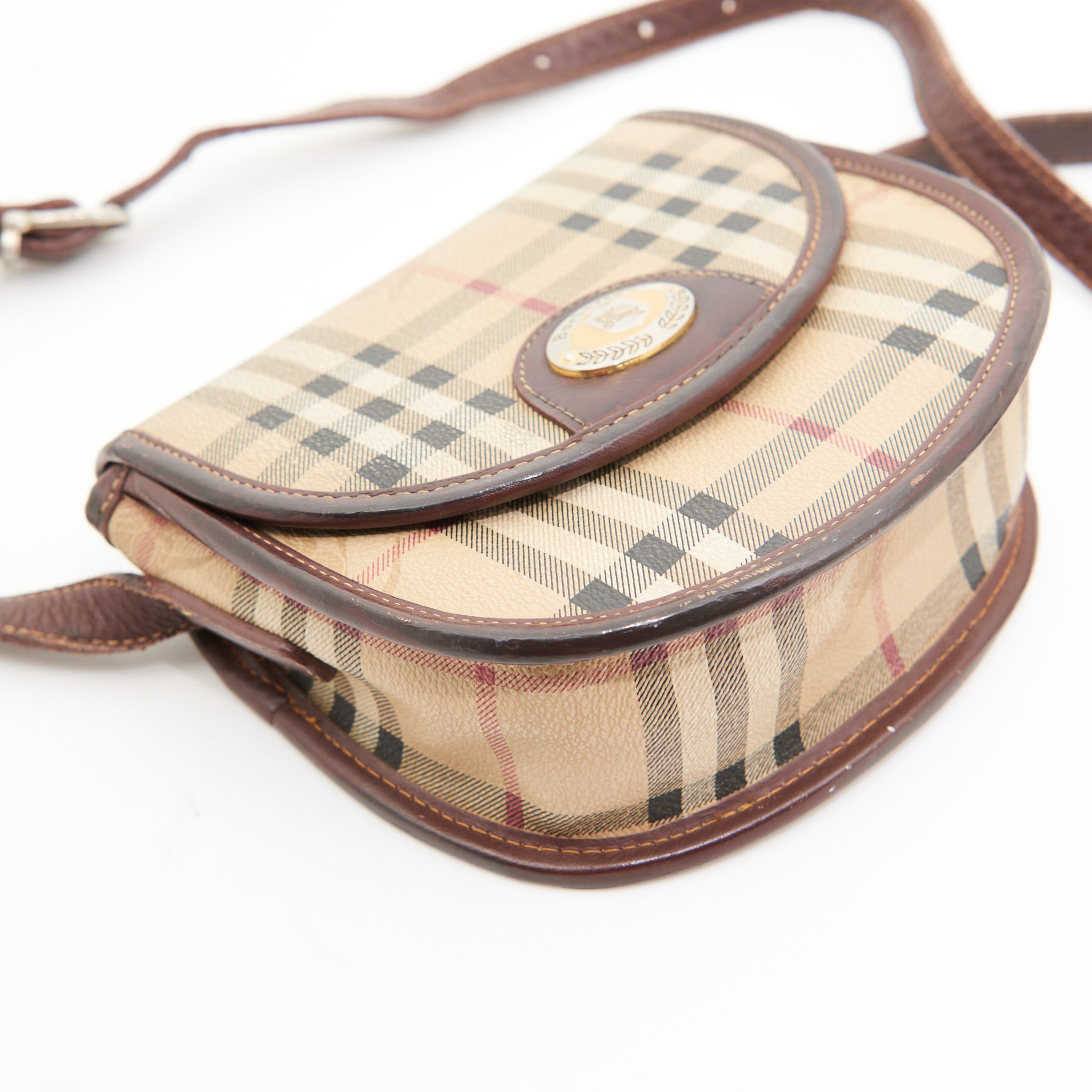 Burberry Vintage Canvas Mini Crossbody in Check Canvas
