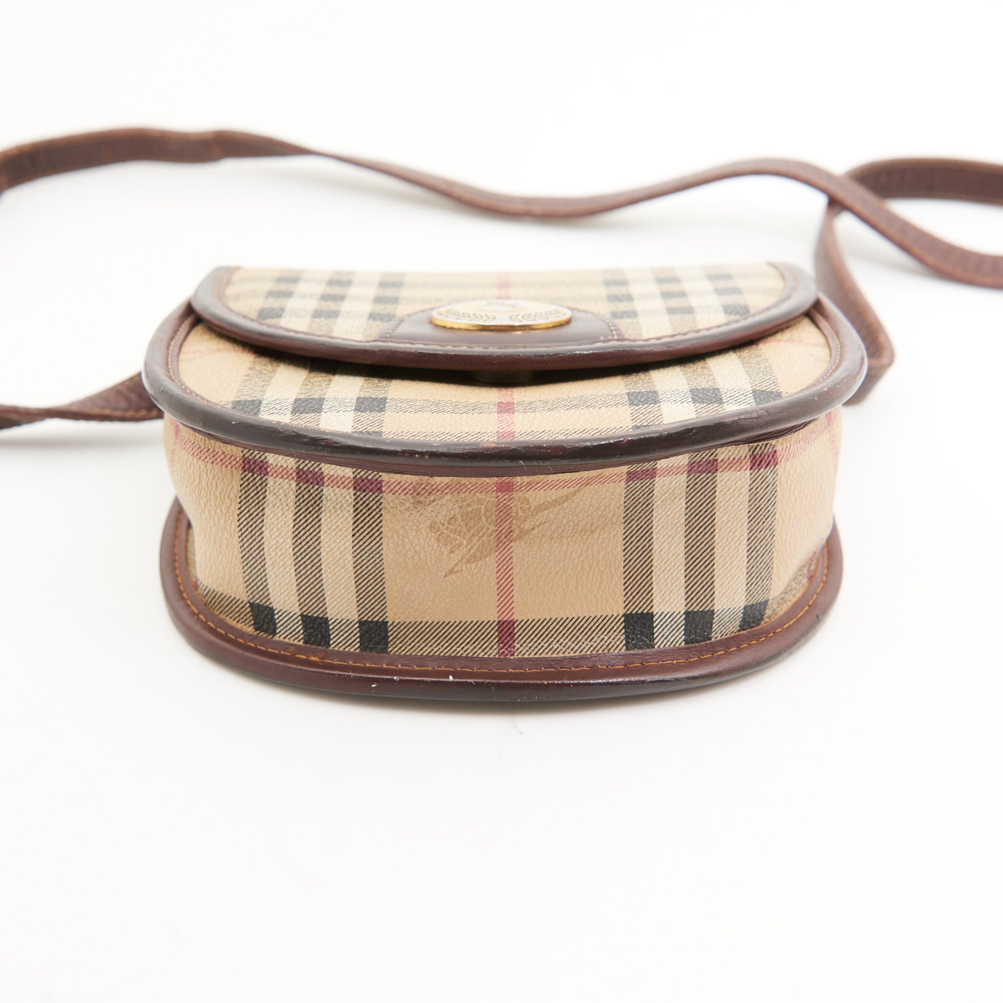 Burberry Vintage Canvas Mini Crossbody in Check Canvas