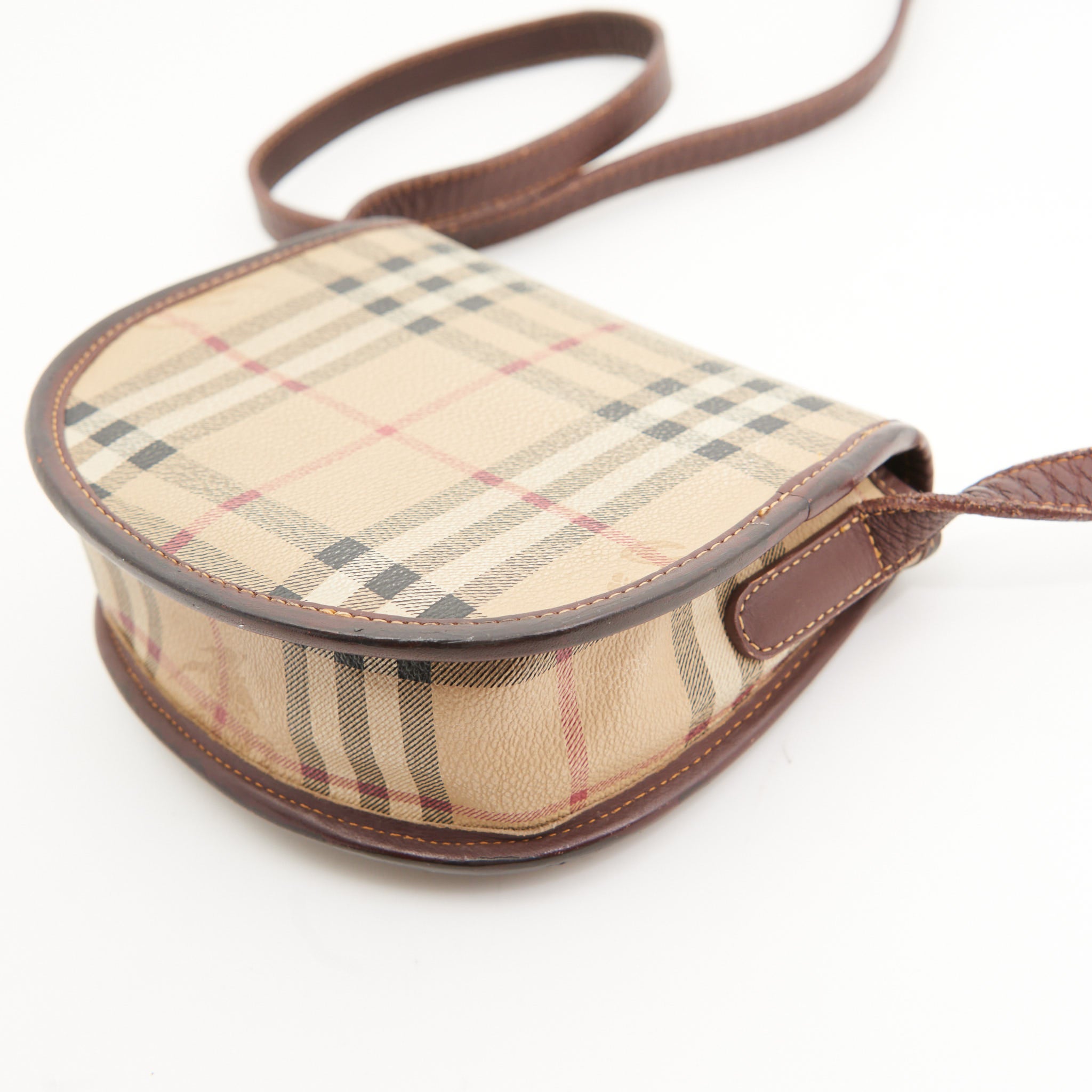 Burberry Vintage Canvas Mini Crossbody in Check Canvas