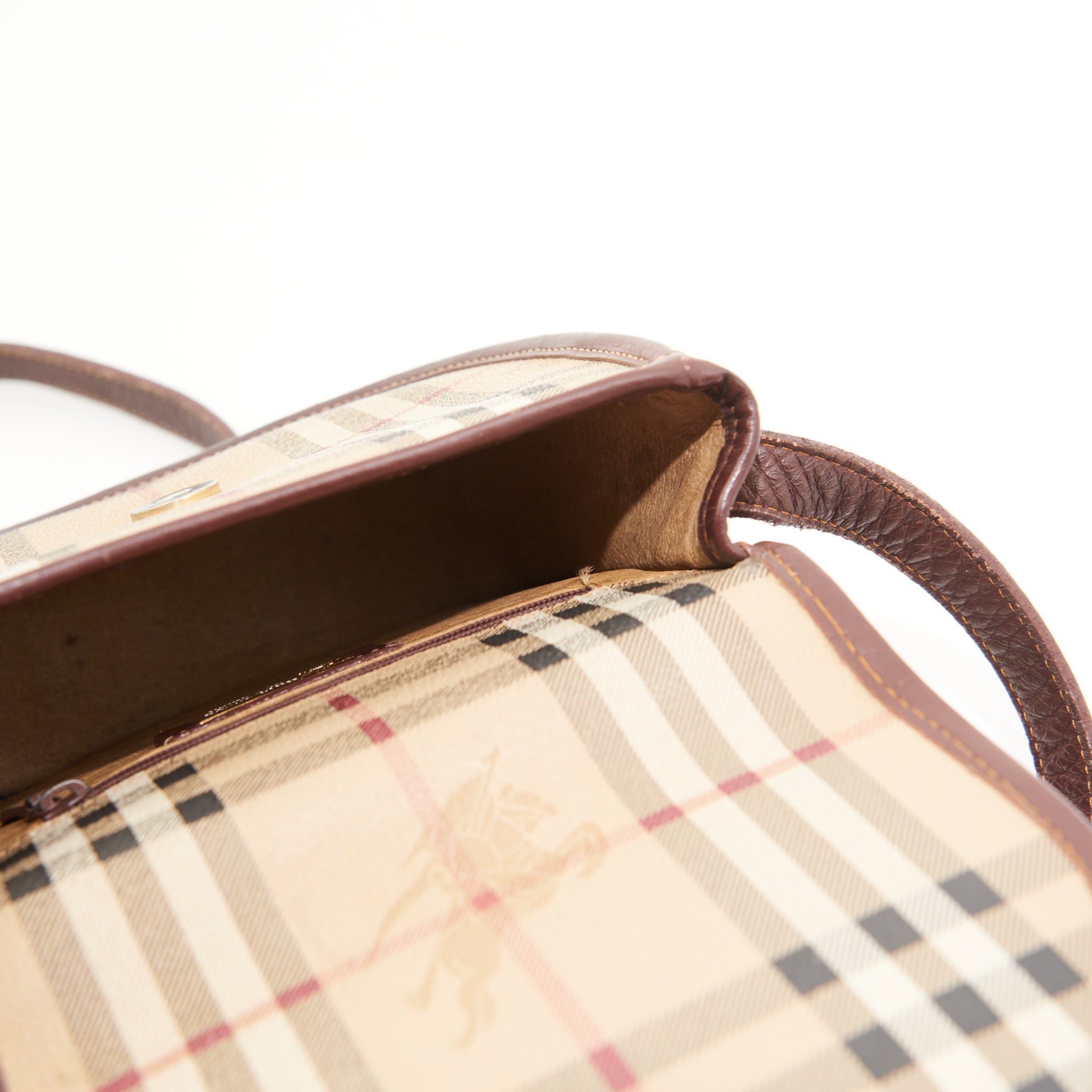 Burberry Vintage Canvas Mini Crossbody in Check Canvas