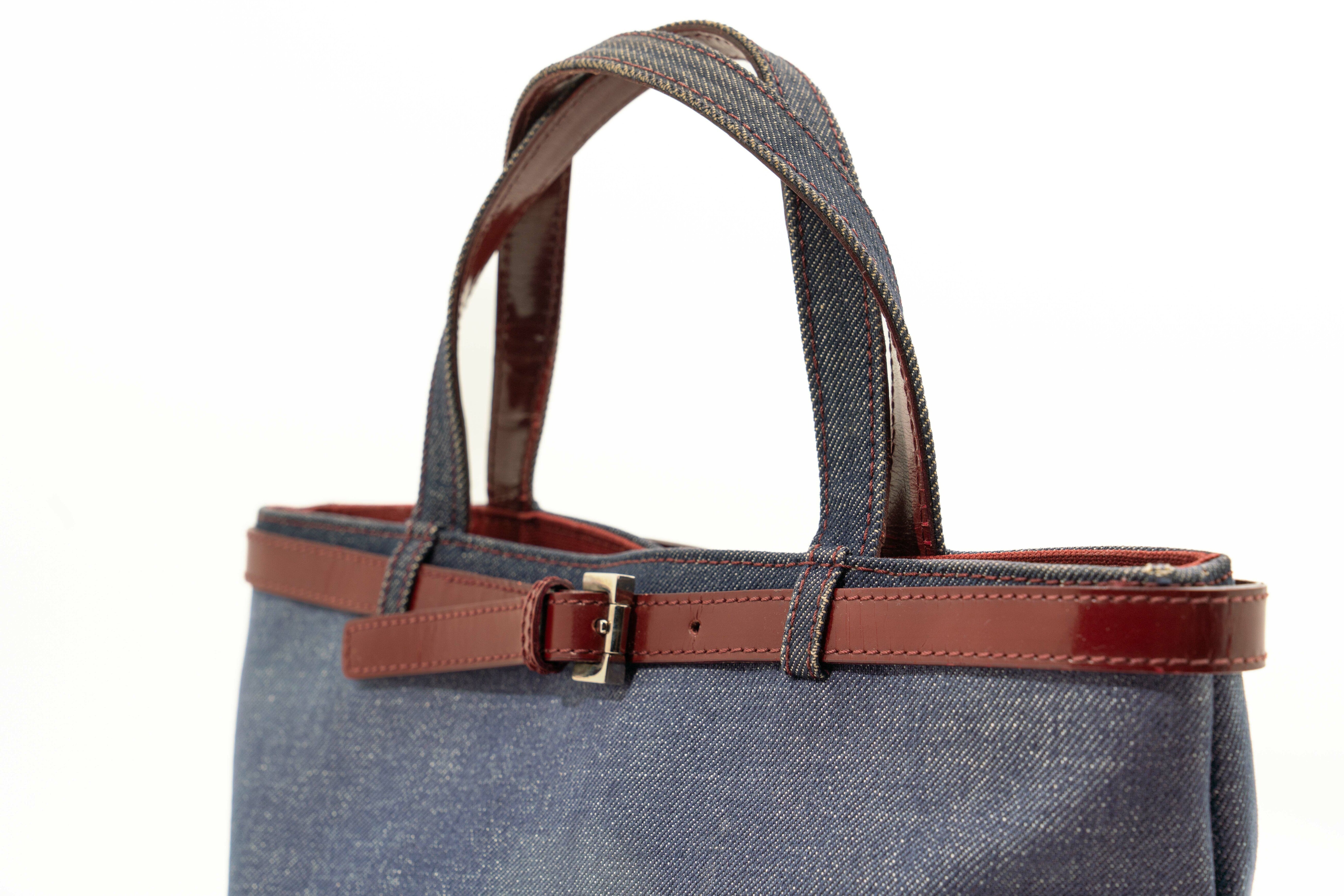 Burberry Vintage Denim Jean Tote