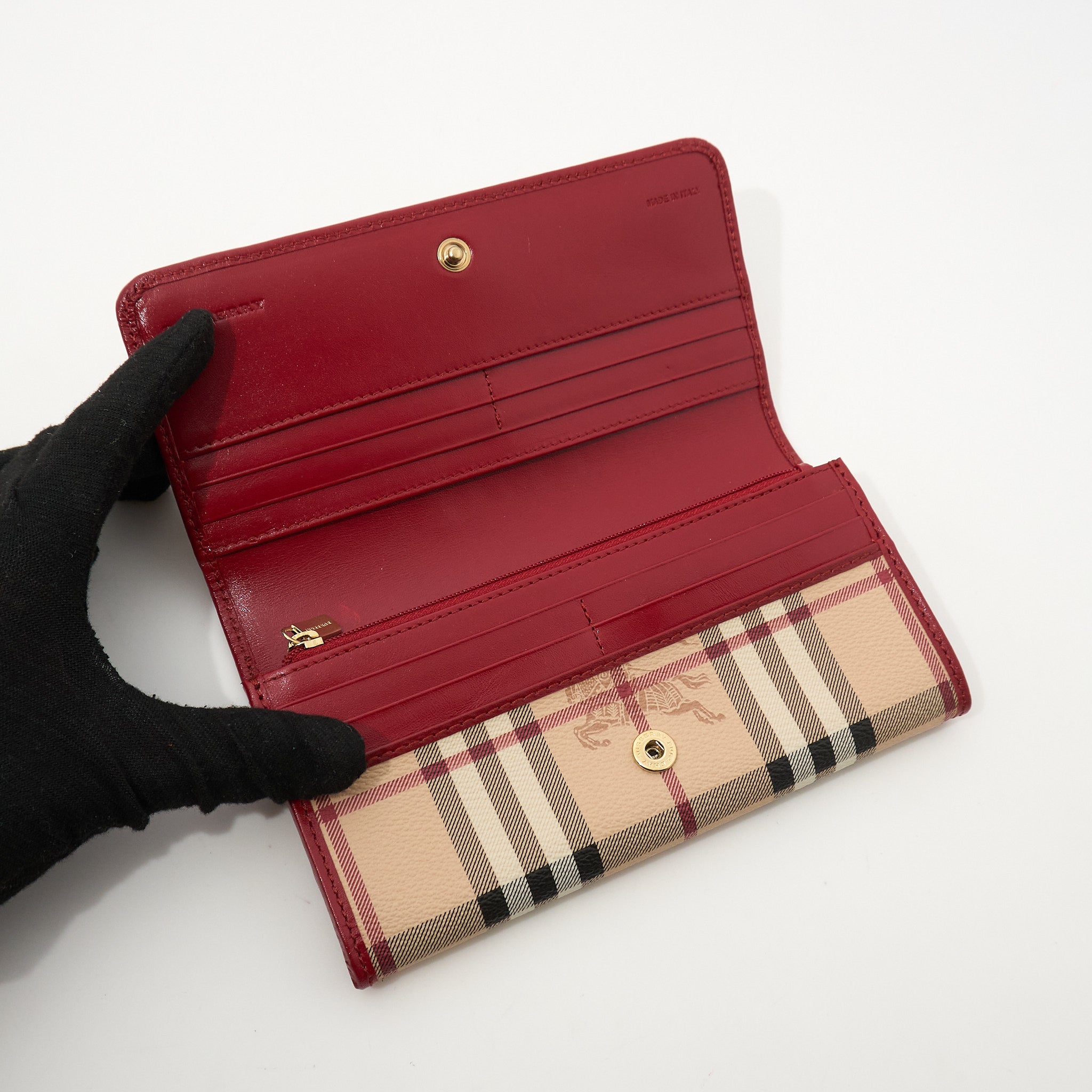 Burberry Check Canvas Wallet