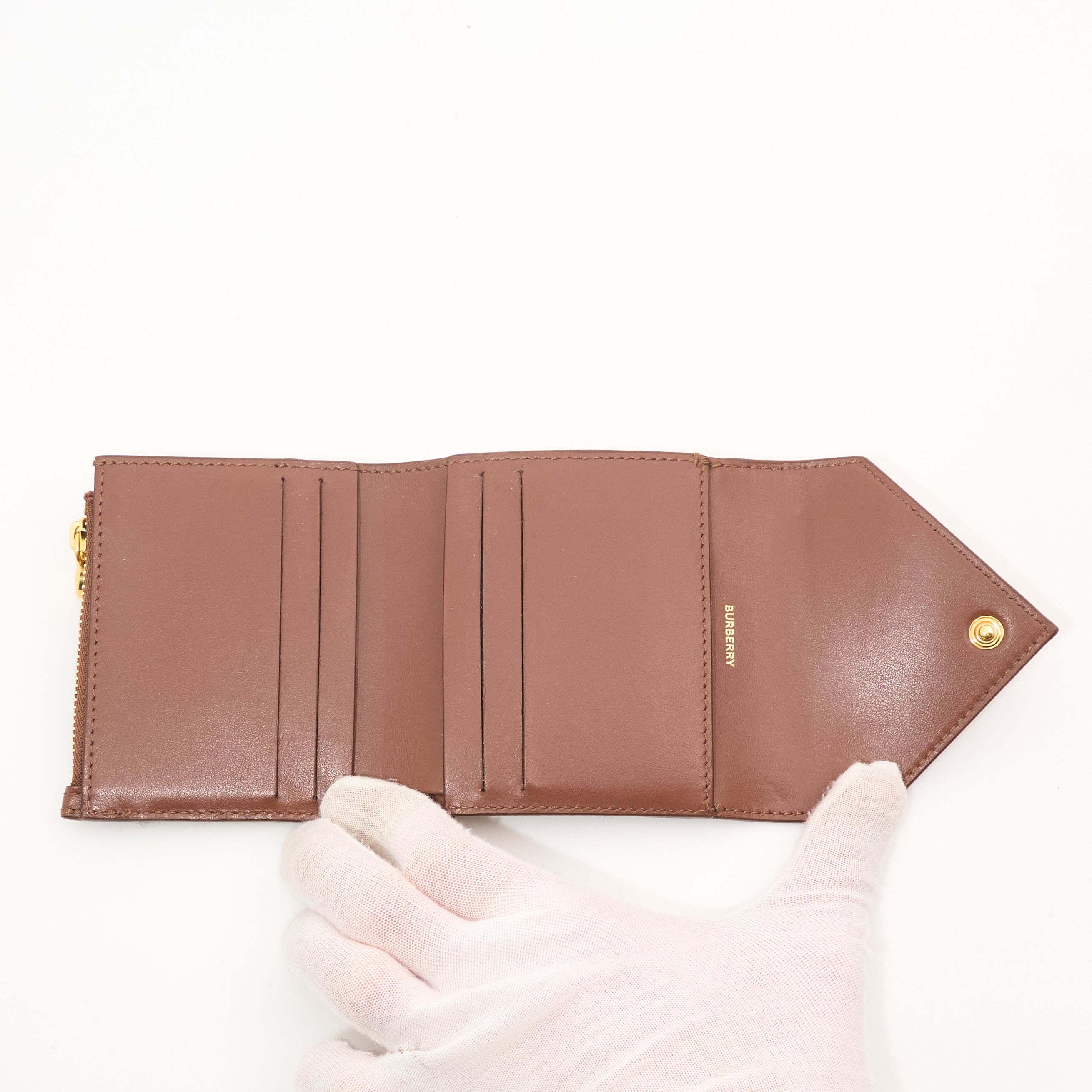 Burberry Check & Tan Wallet