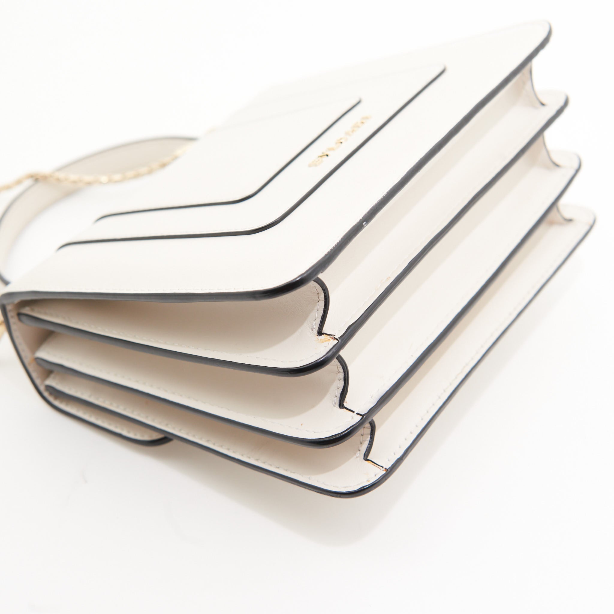 Bvlgari Calfskin Serpenti Top Handle in White GHW