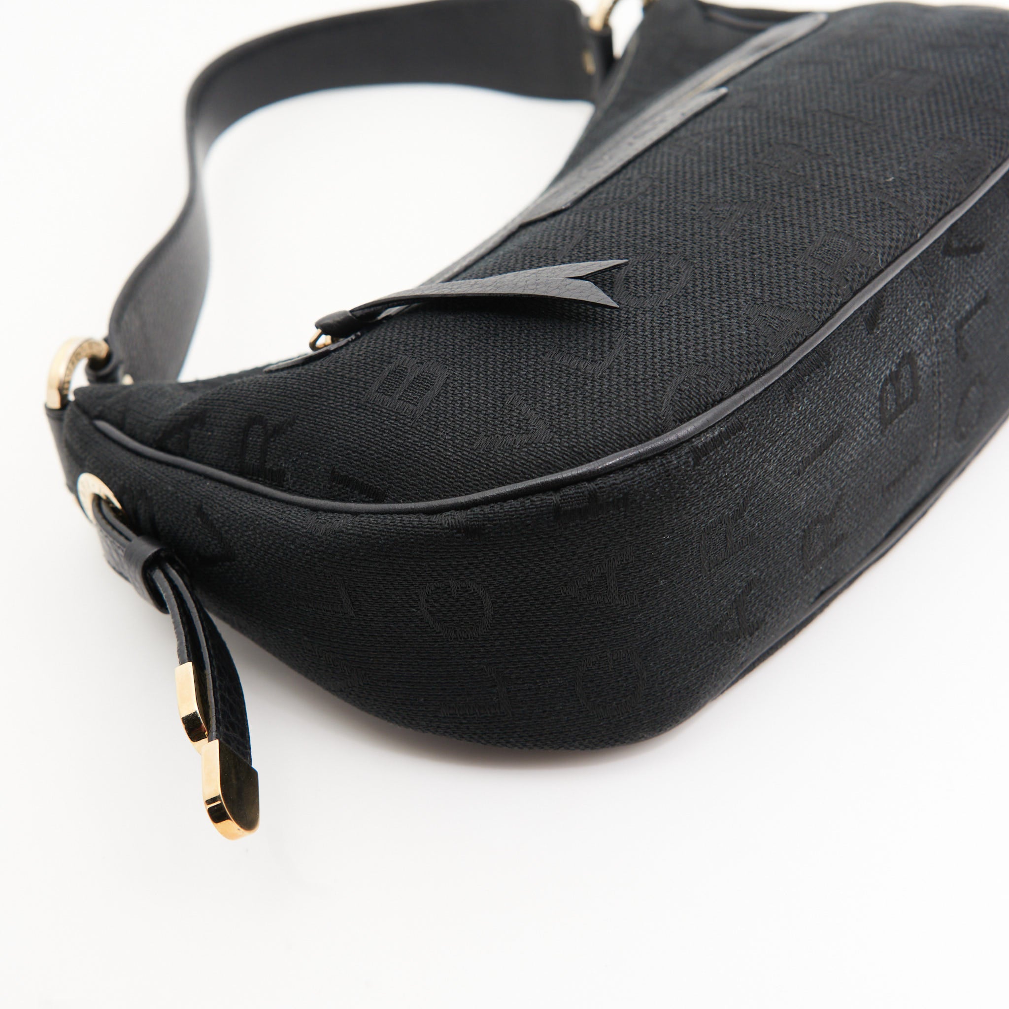 Bvlgari Canvas Hobo Bag in Black Monogram