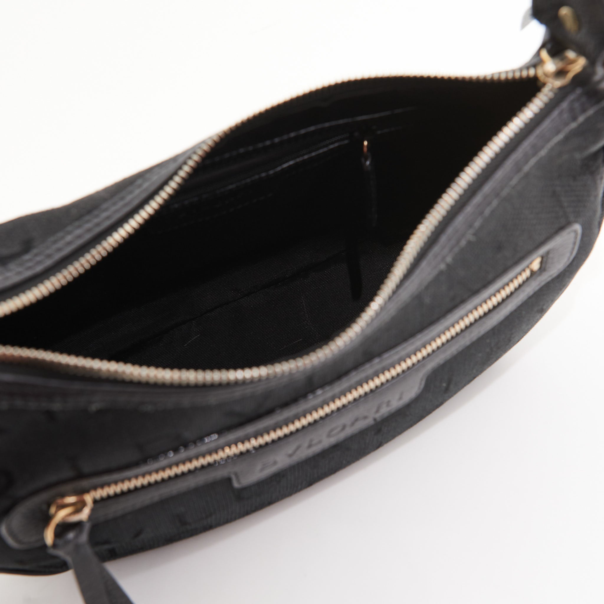 Bvlgari Canvas Hobo Bag in Black Monogram