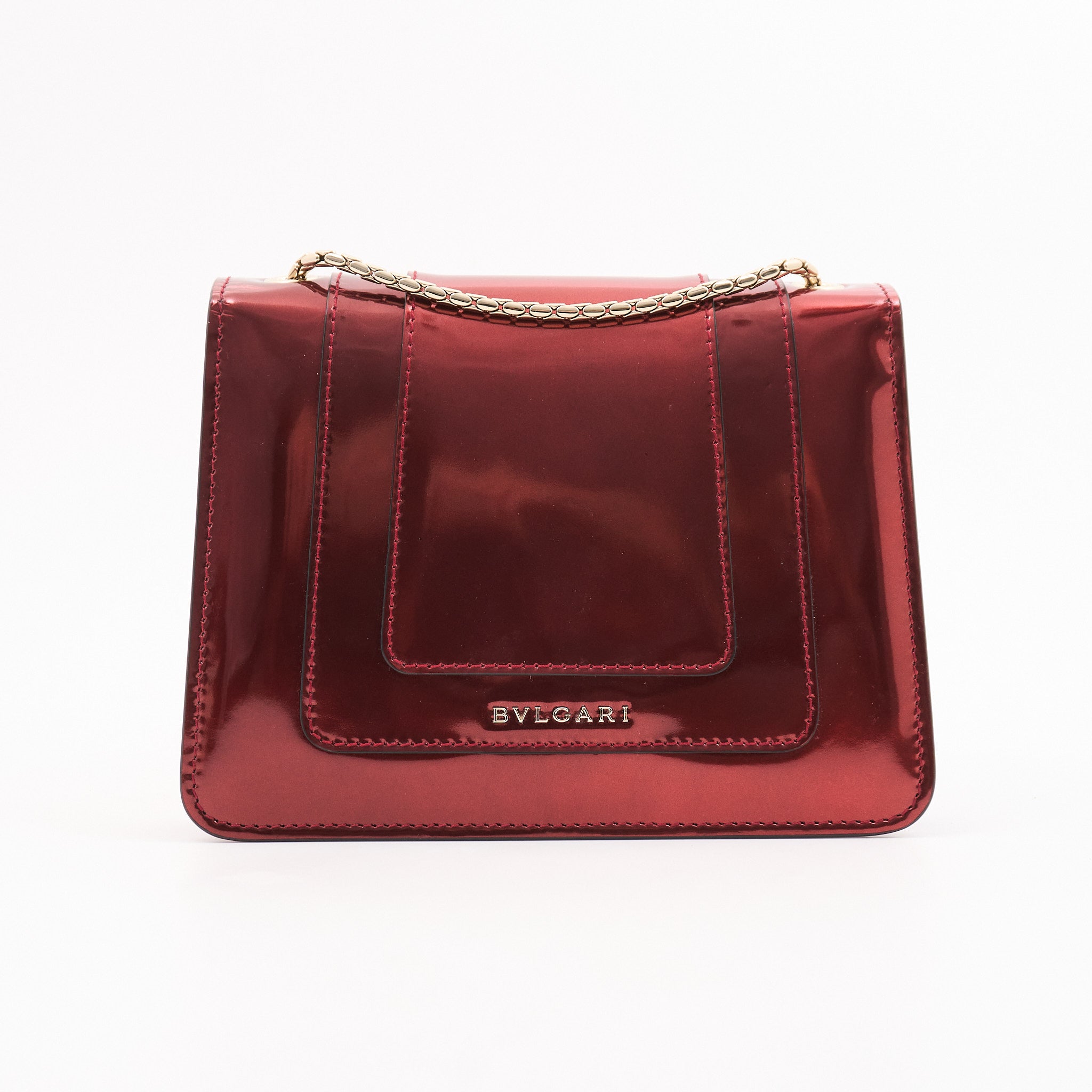 Bvlgari Patent Leather Serpenti Forever Shoulder Bag