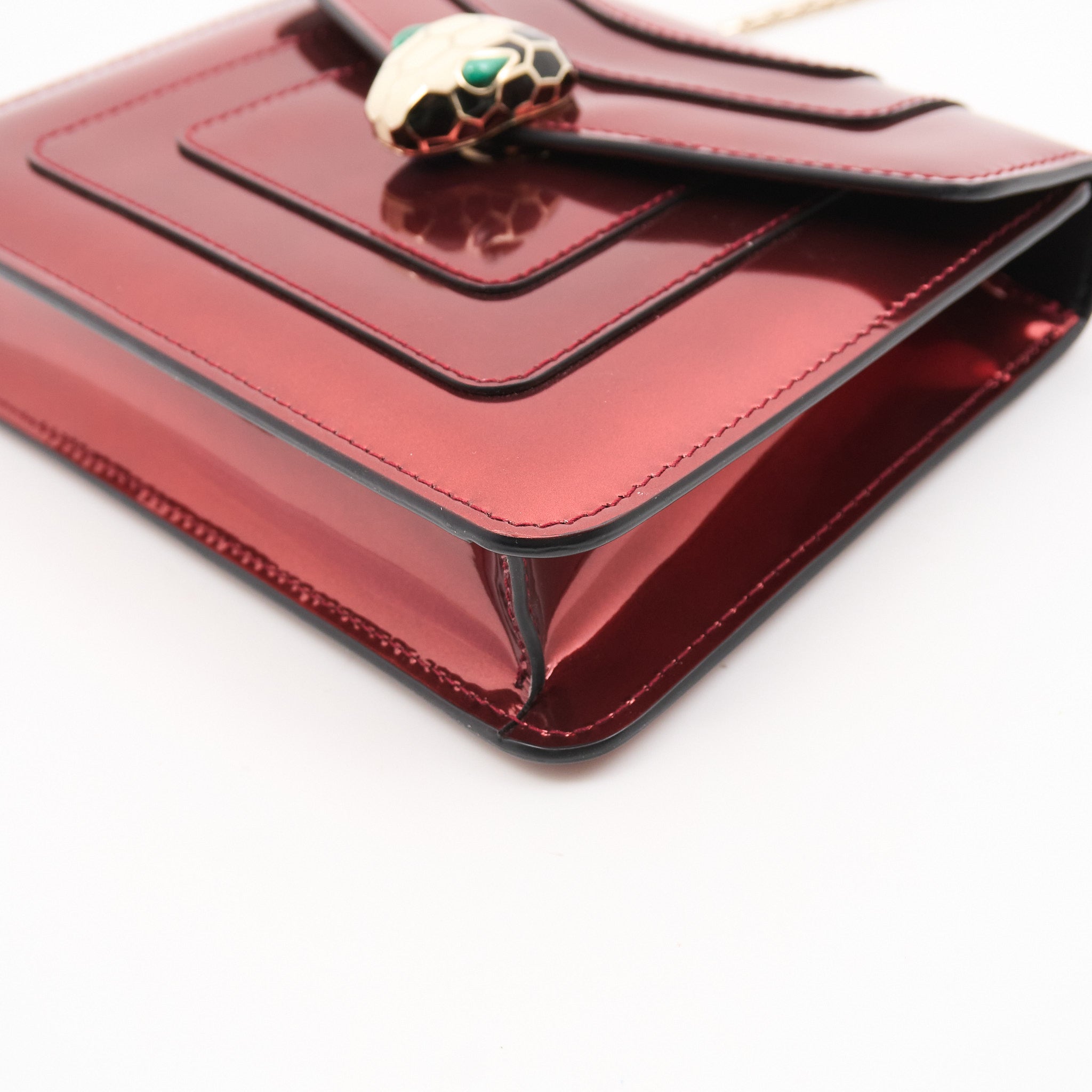 Bvlgari Patent Leather Serpenti Forever Shoulder Bag